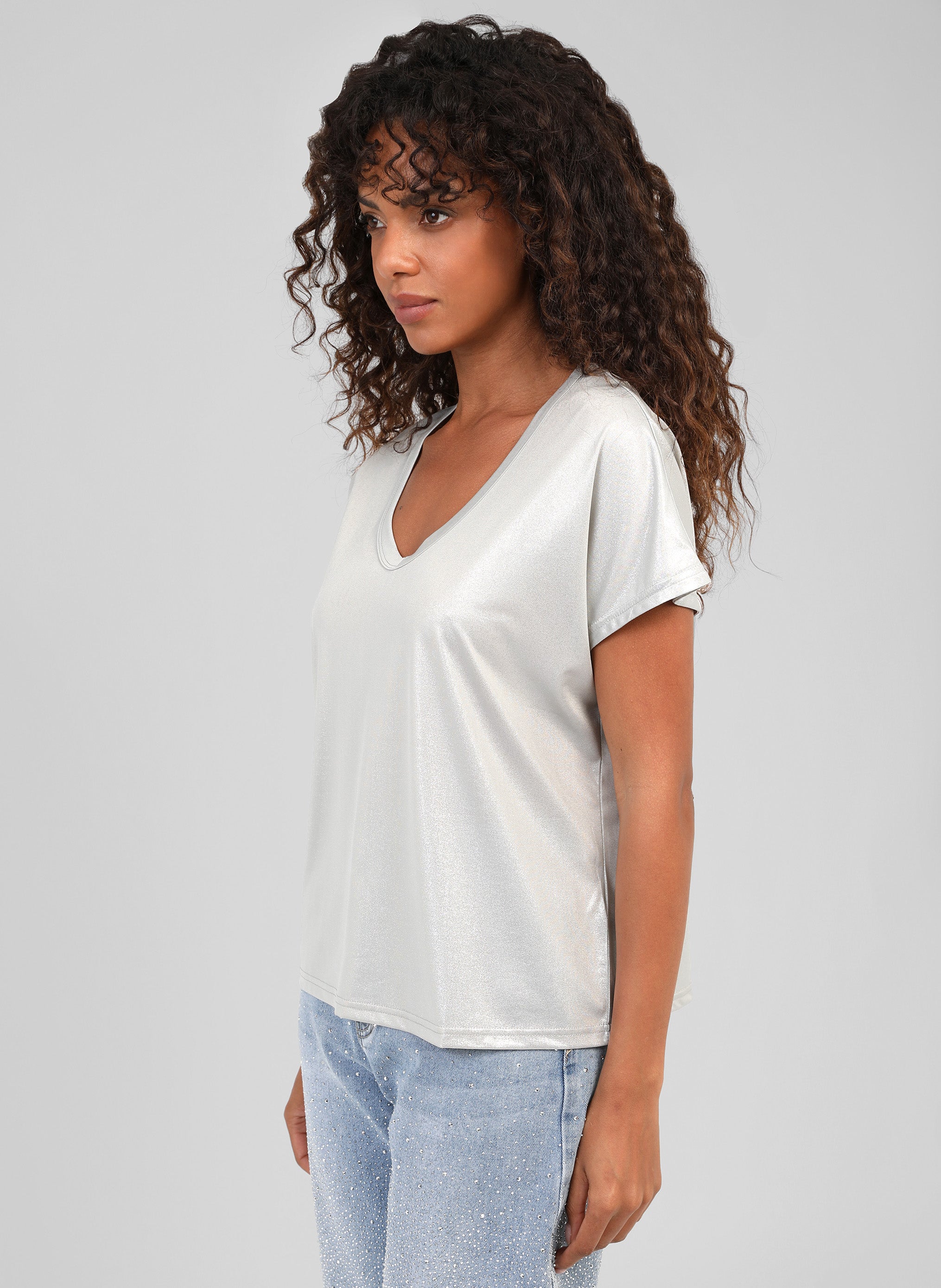 T-SHIRT AGNEZA argent
