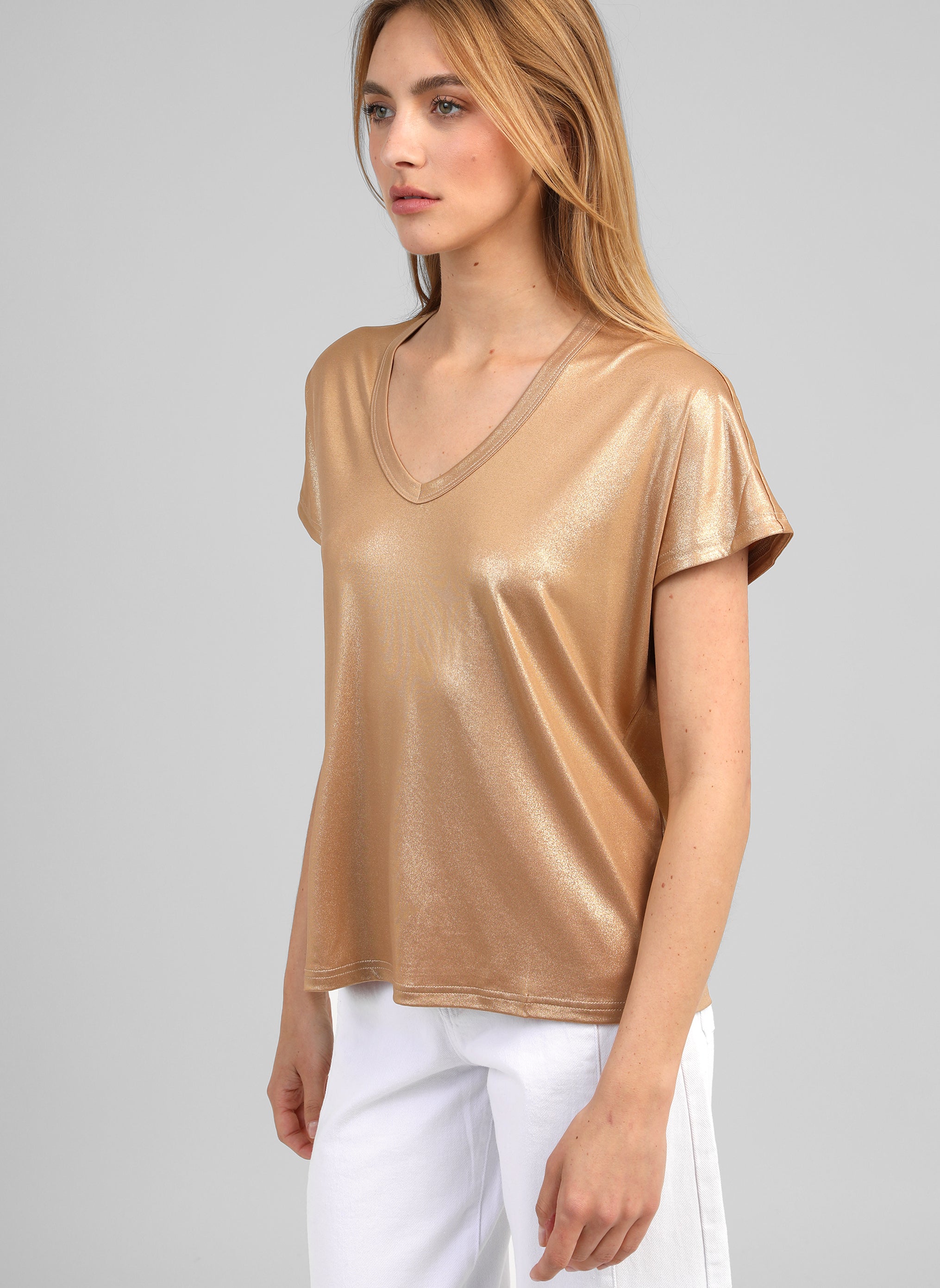 T-SHIRT AGNEZA beige
