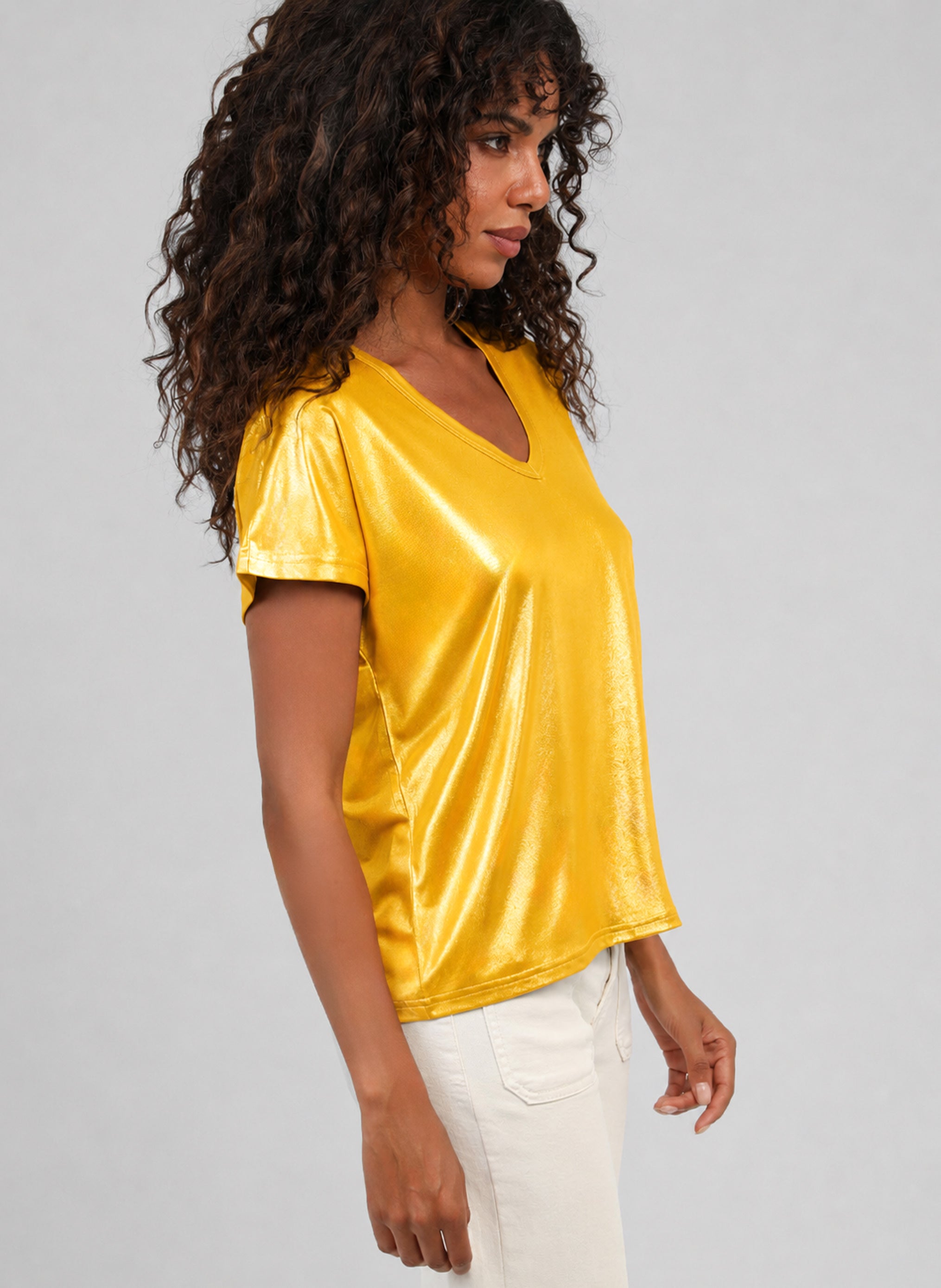 T-SHIRT AGNEZA jaune