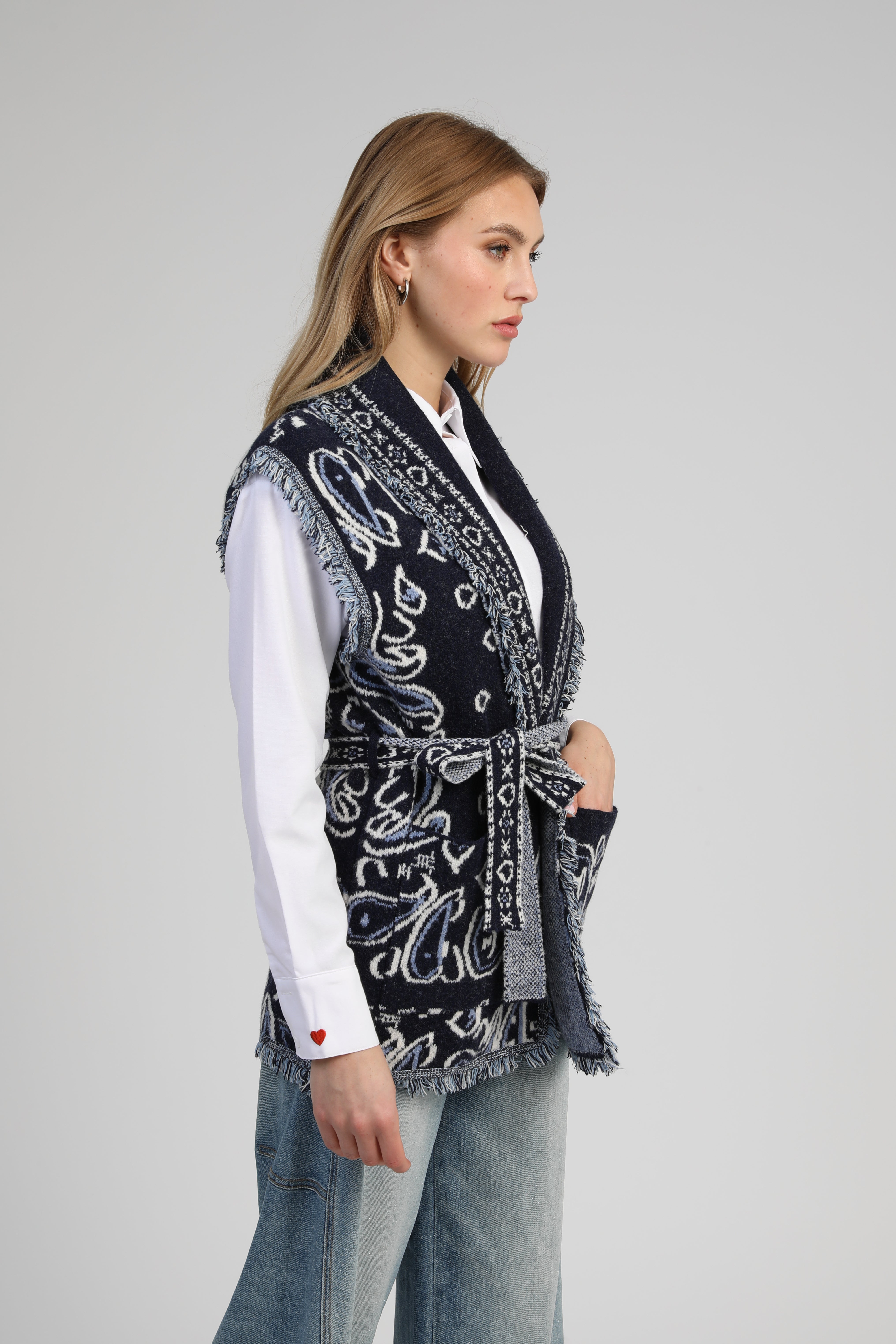 VESTE SANS MANCHES NINDI marine