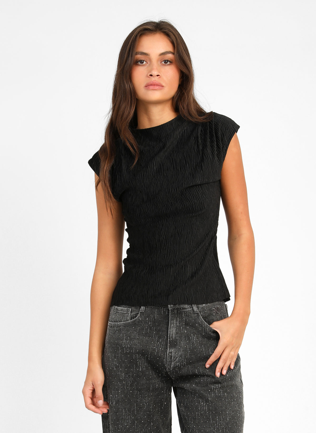 TOP ALOANE noir