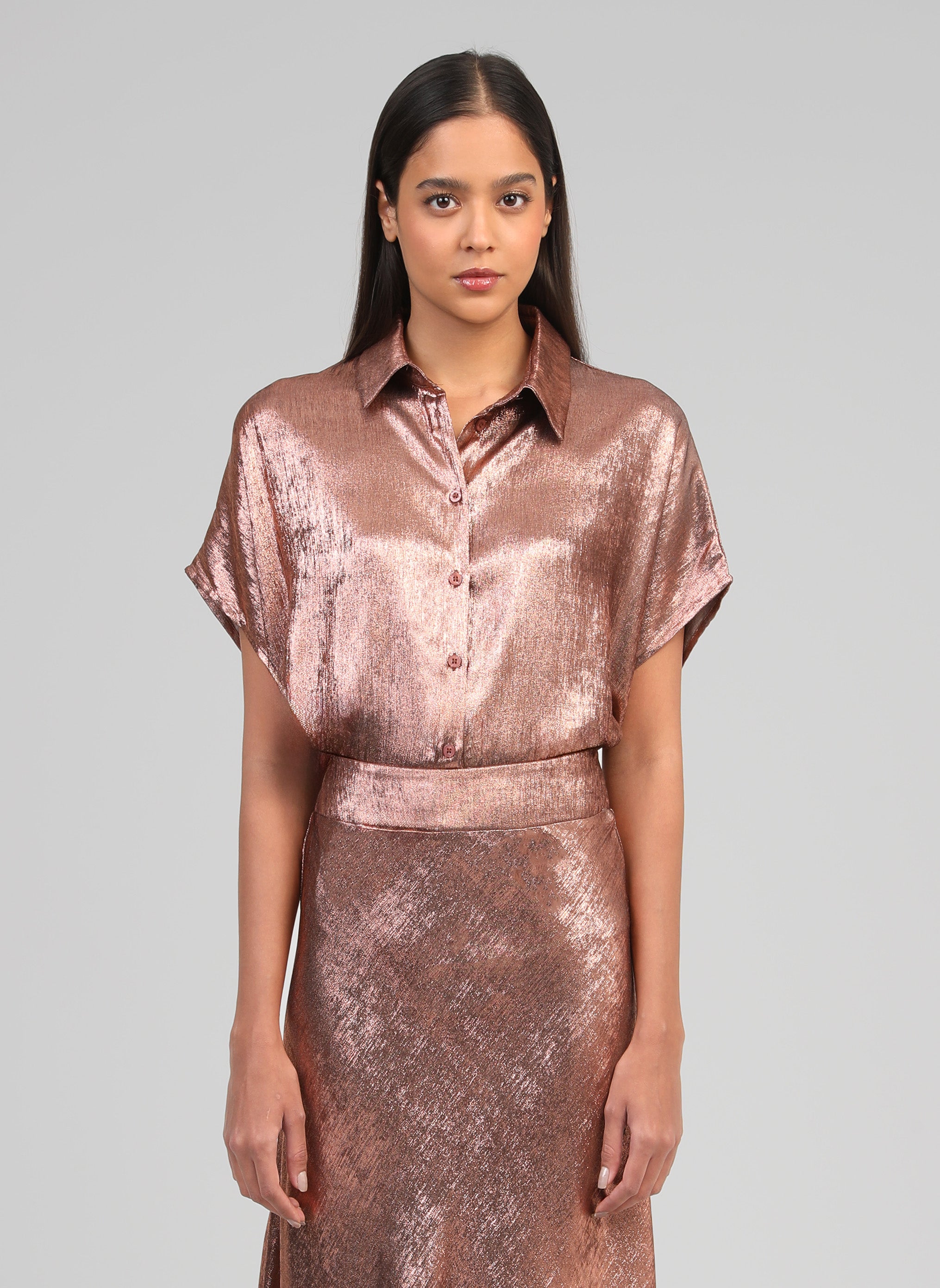 CHEMISE AMORYNA bronze