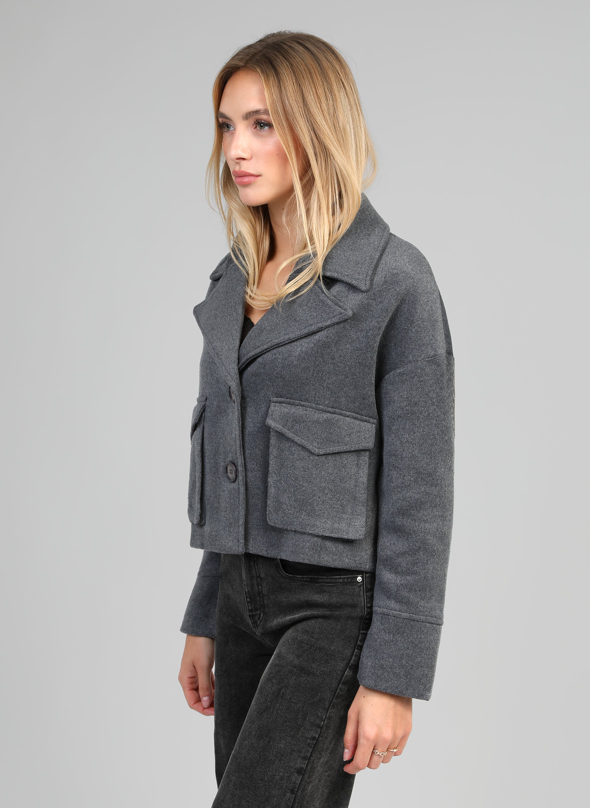 VESTE CASSANDRA gris chiné