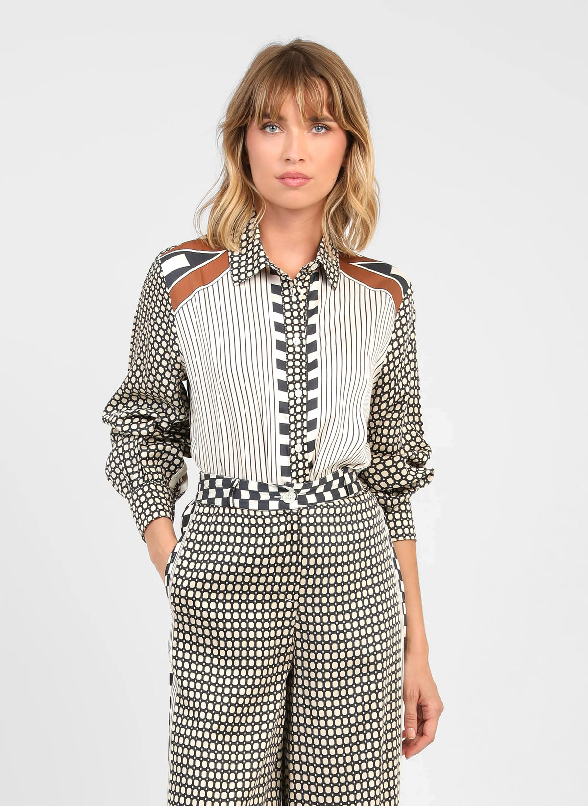 SHANONIE Shirt, Graphilo, Ecru