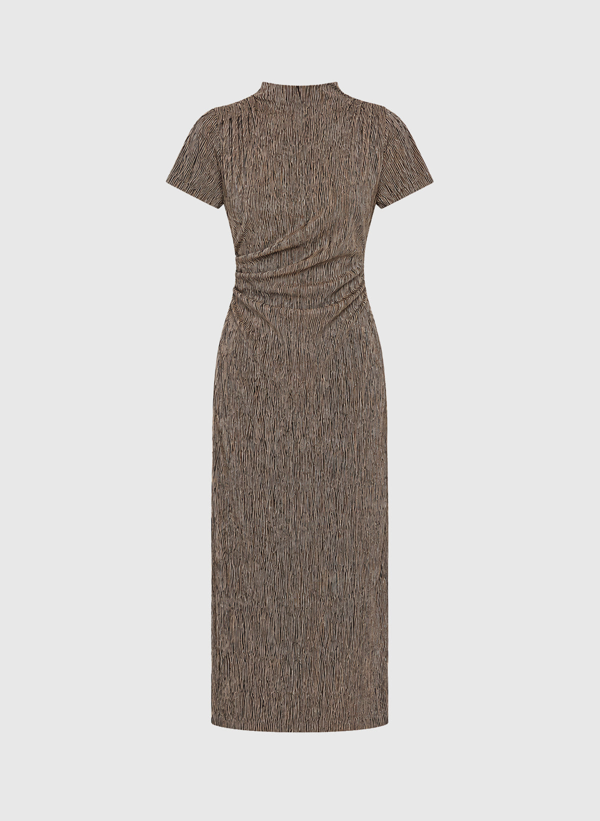 VESTIDO MIDI ELOANE marrón