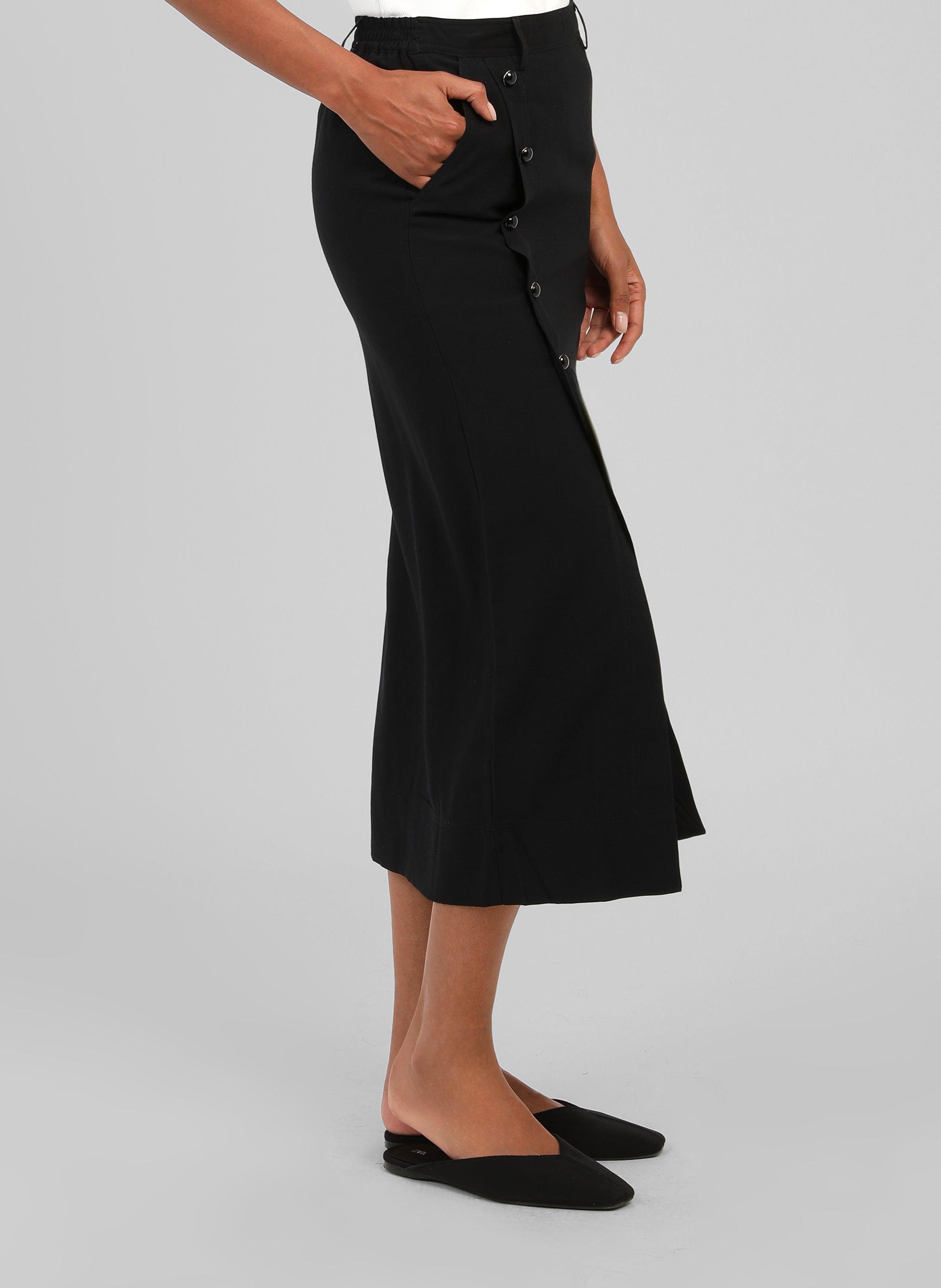 JUPE MIDI GAELLA noir