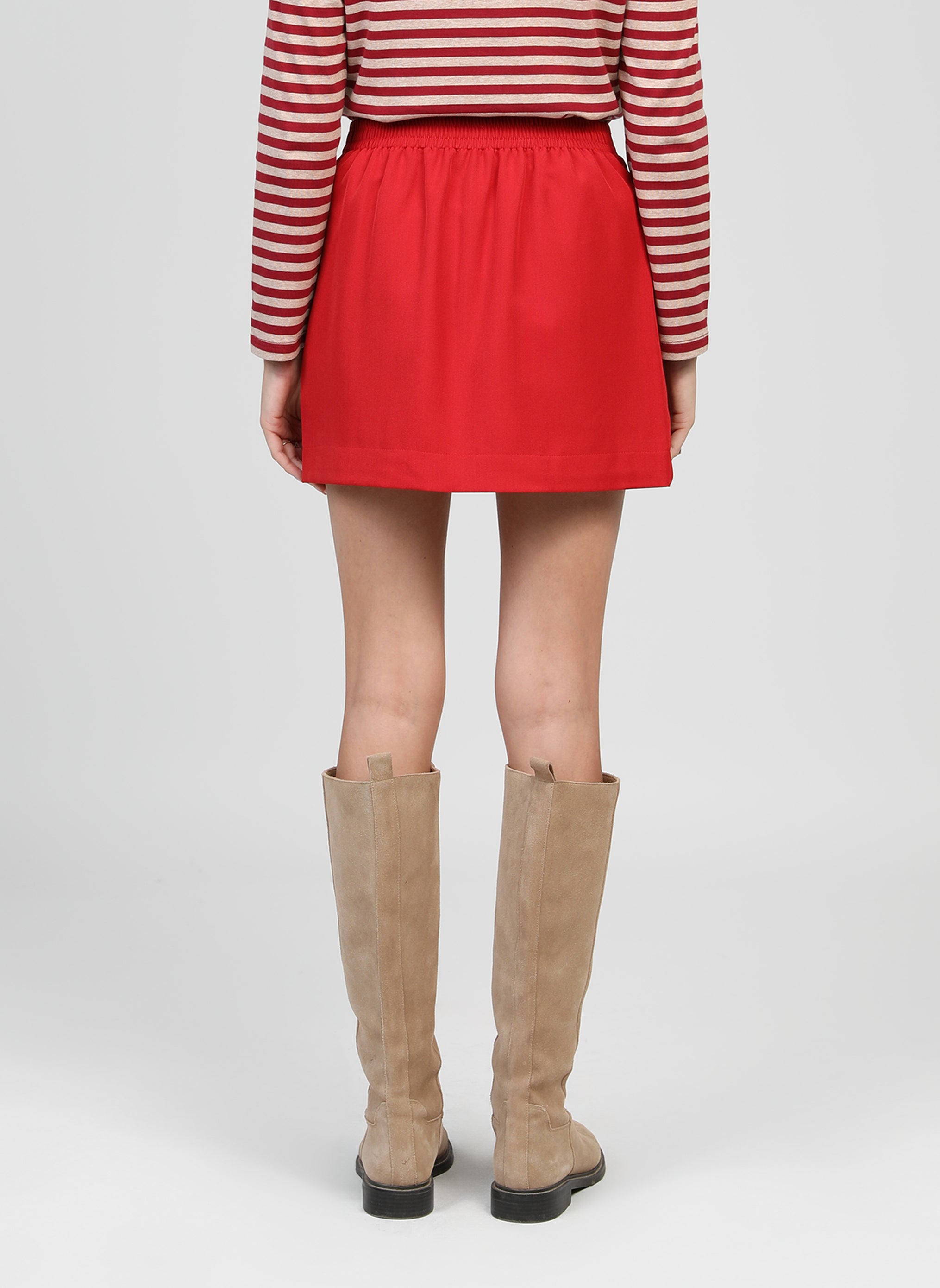 JUPE COURTE GILMA rouge