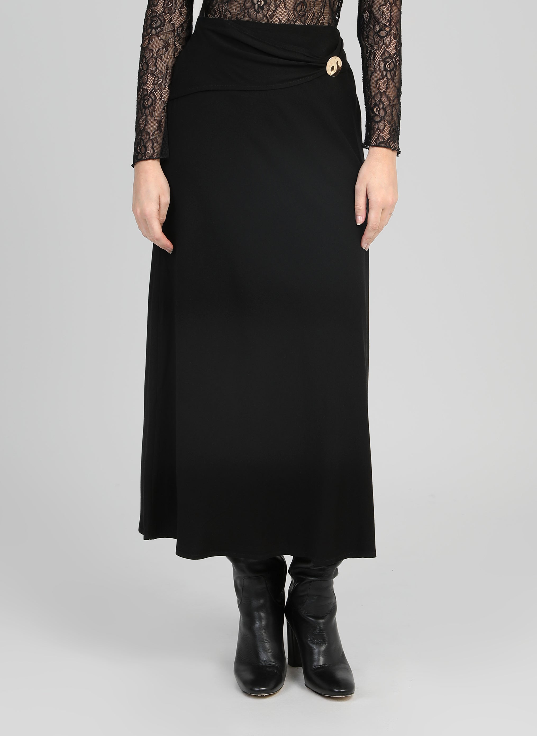 JUPE LONGUE GINELA noir