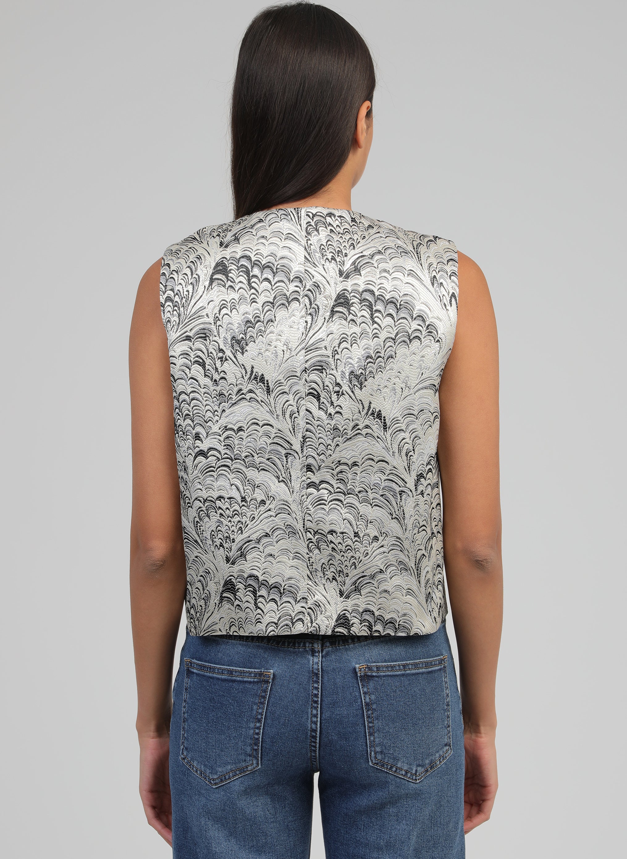 VESTE SANS MANCHES HULYSSA silver