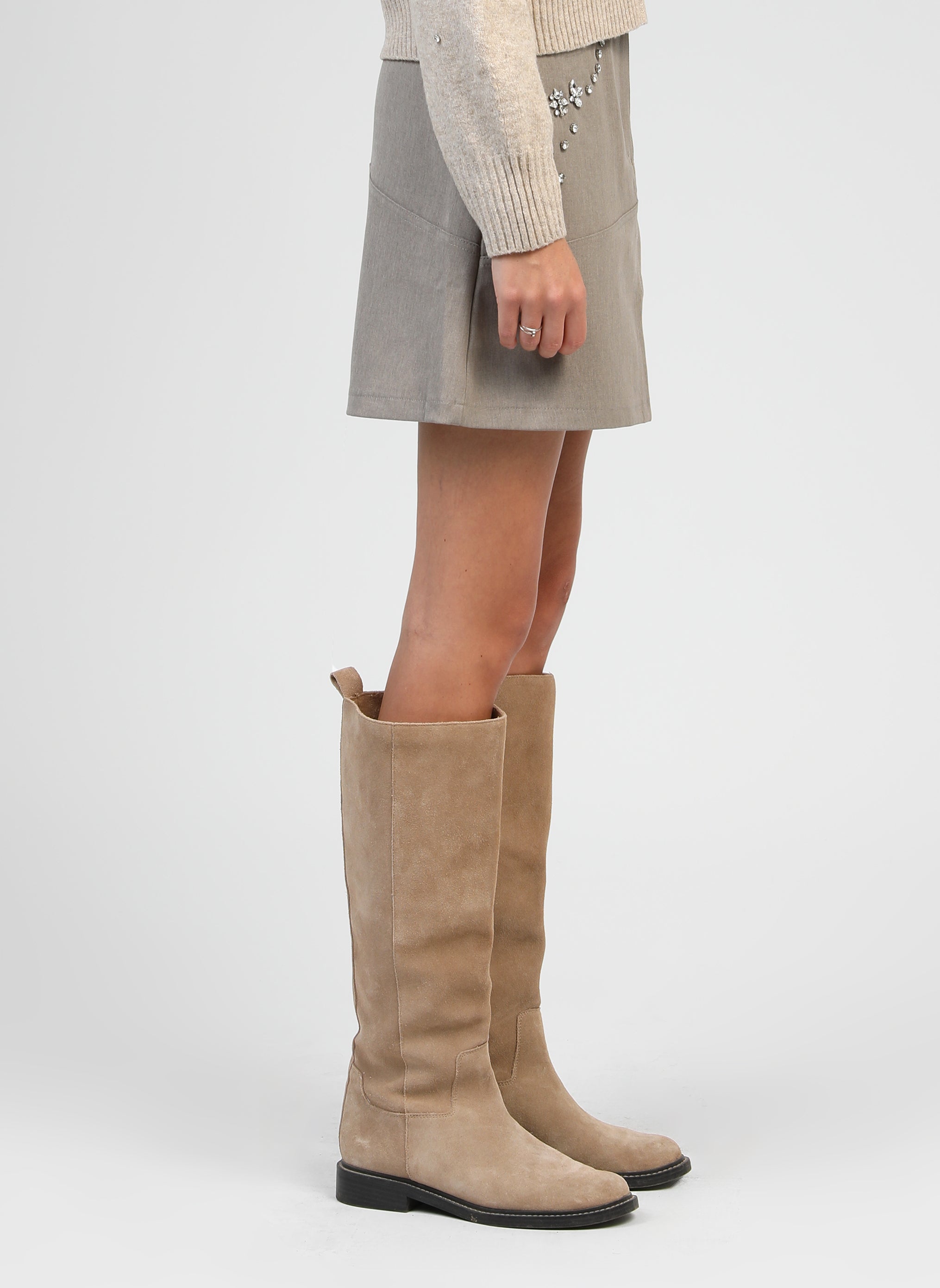 JADIME short skirt greige