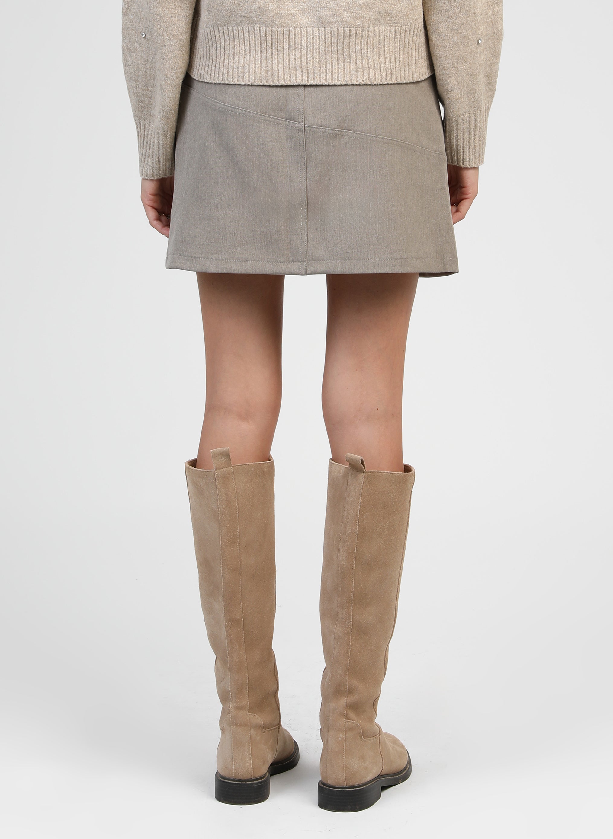 JADIME short skirt greige