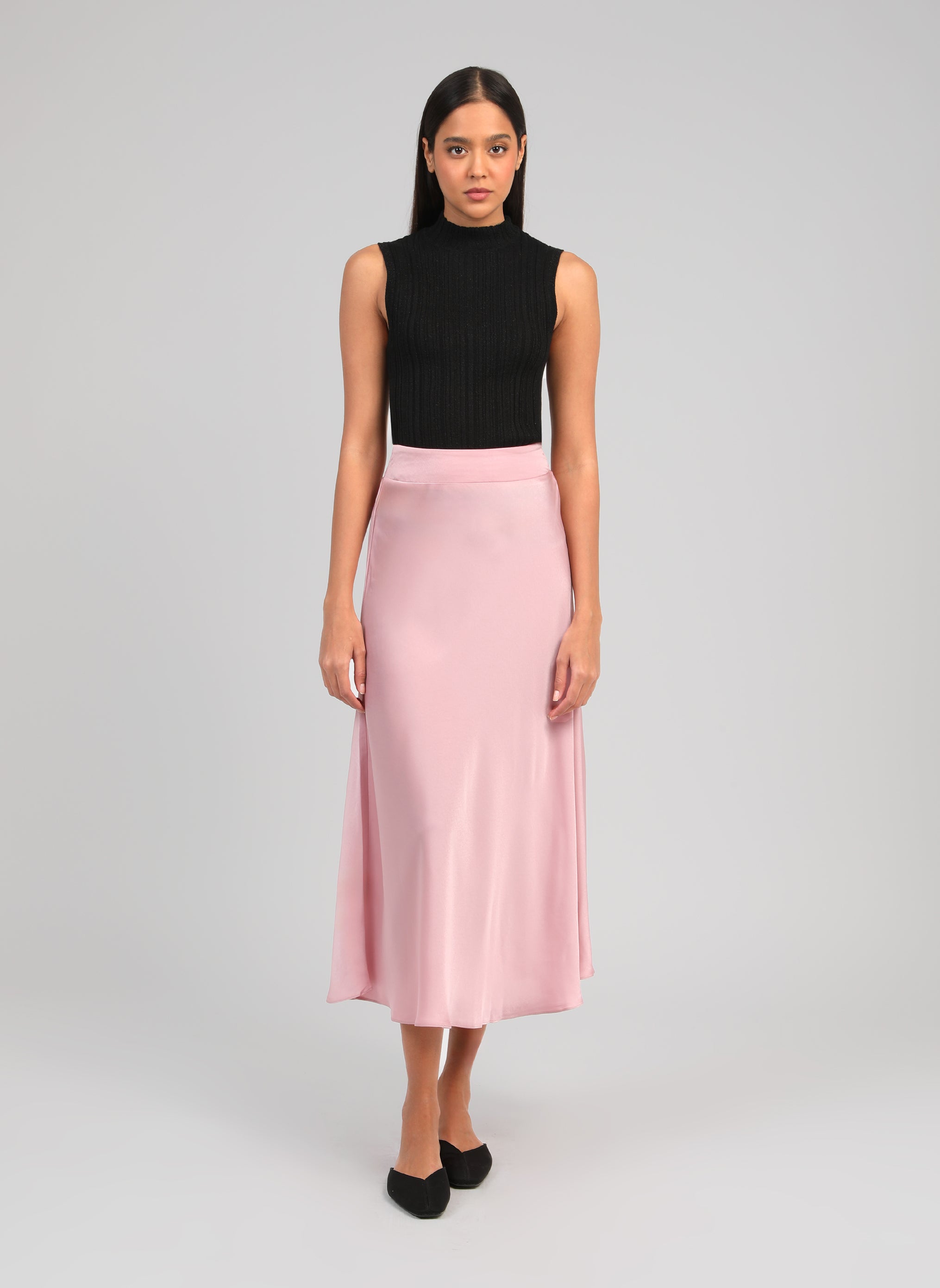 JUPE LONGUE JAKIA rose