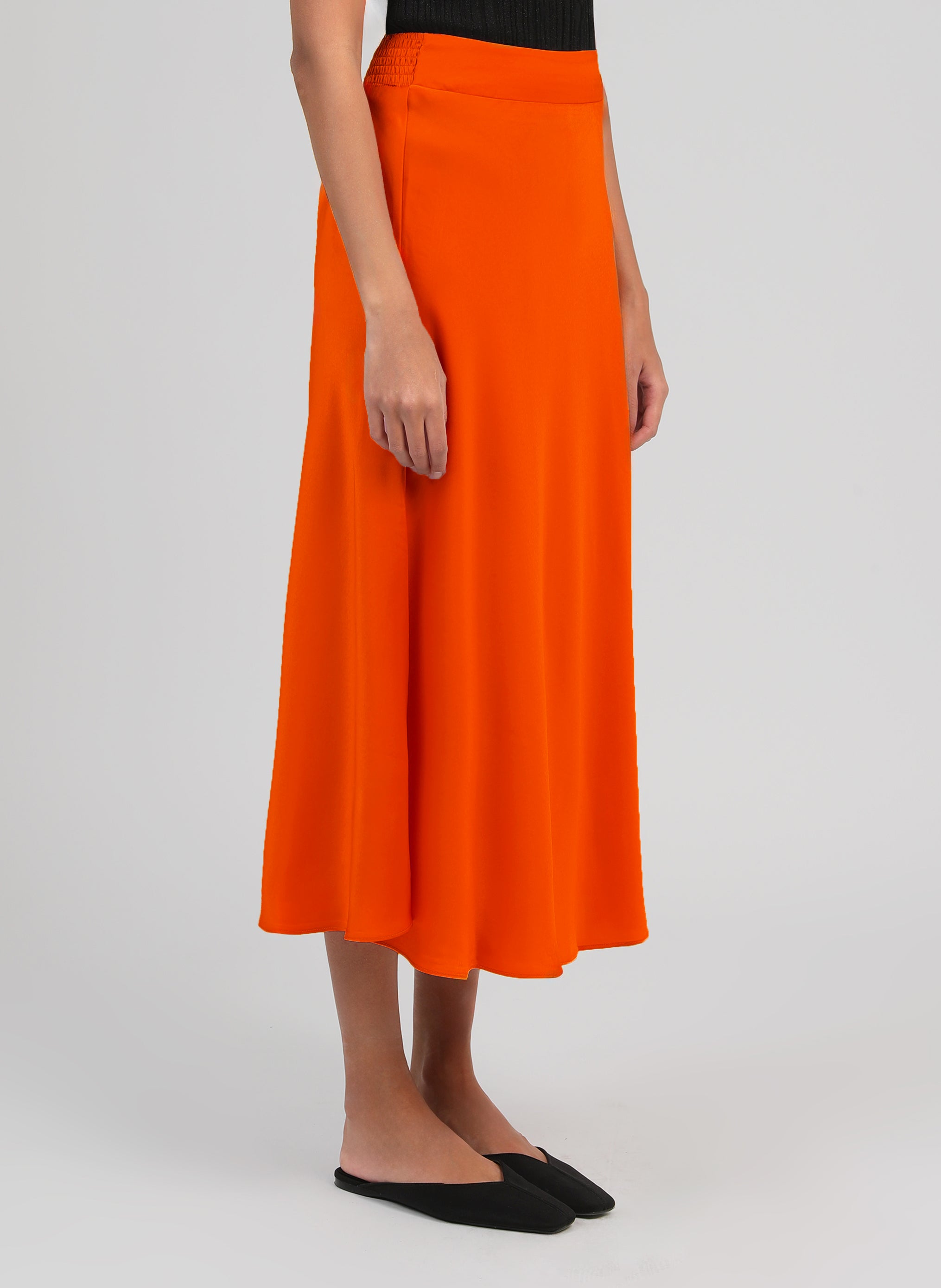 JAKIA Long Skirt, Orange