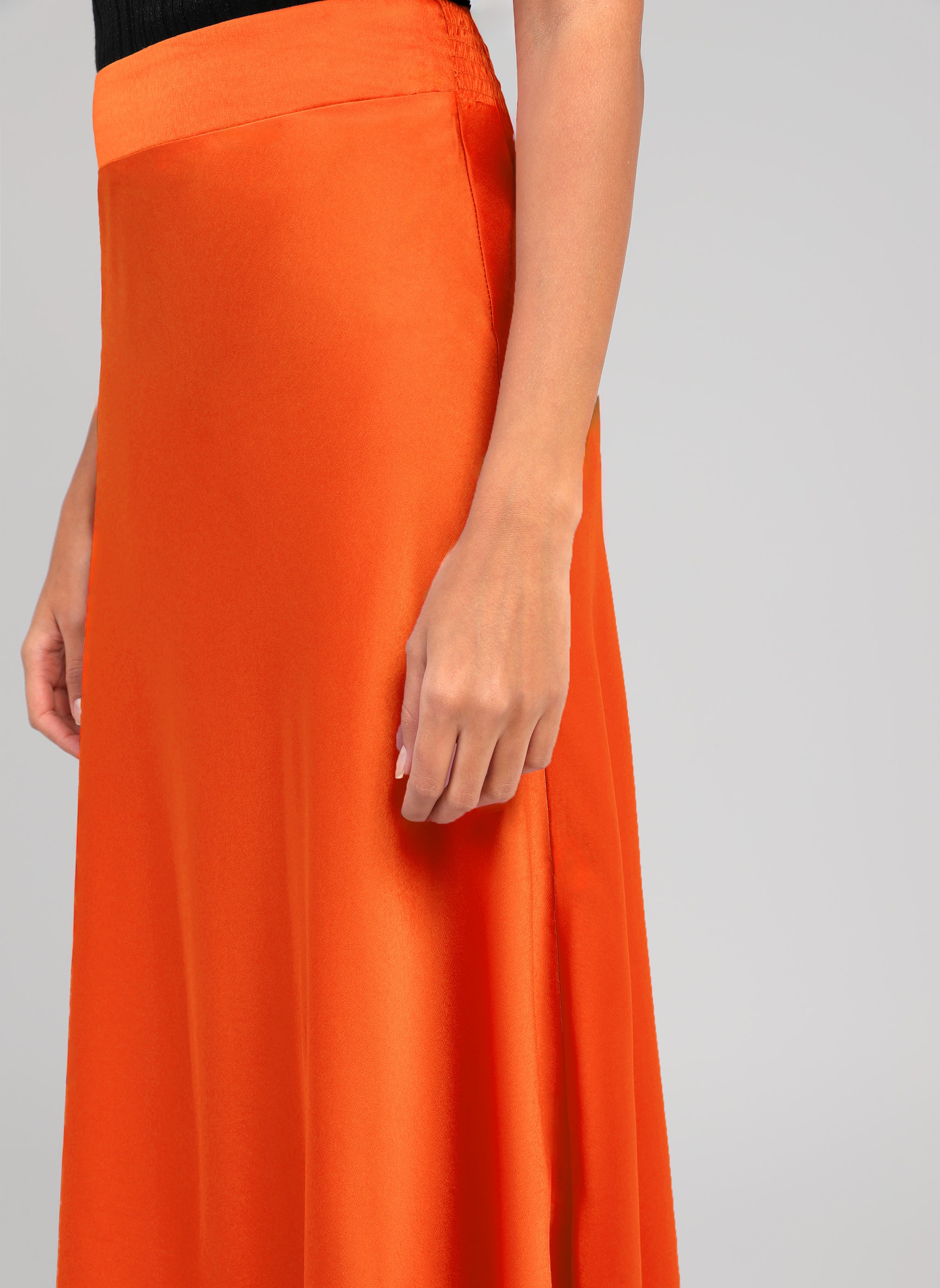 JUPE LONGUE JAKIA orange
