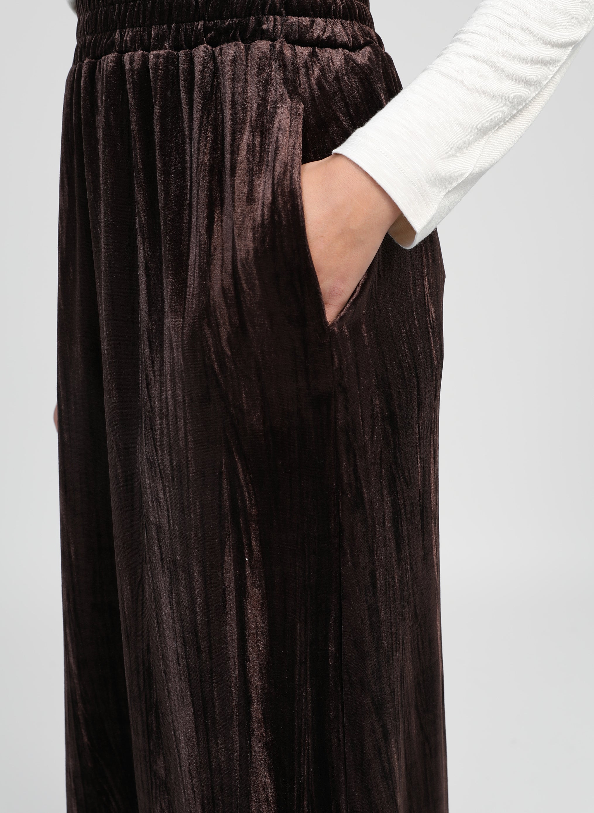 JUPE MIDI JANAIS brown