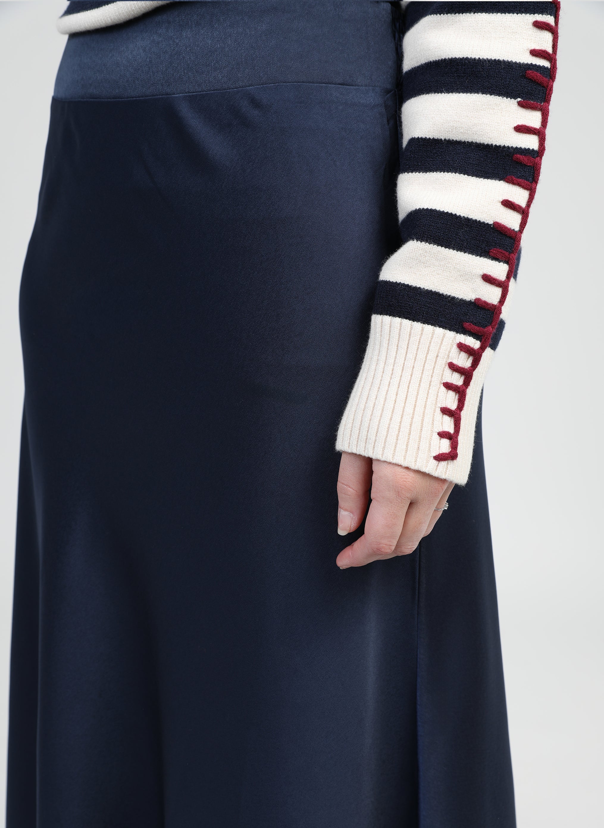 JUPE MIDI JANIALA marine