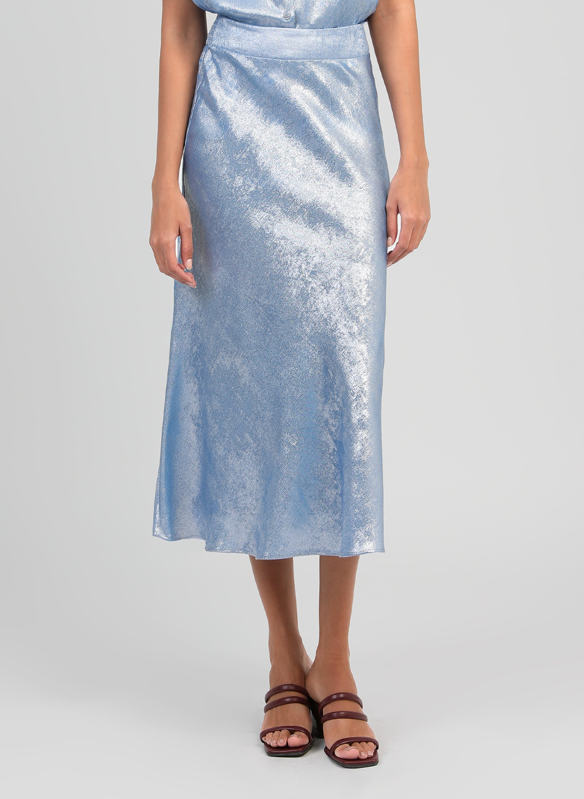 JUPE LONGUE JANYMALA indigo