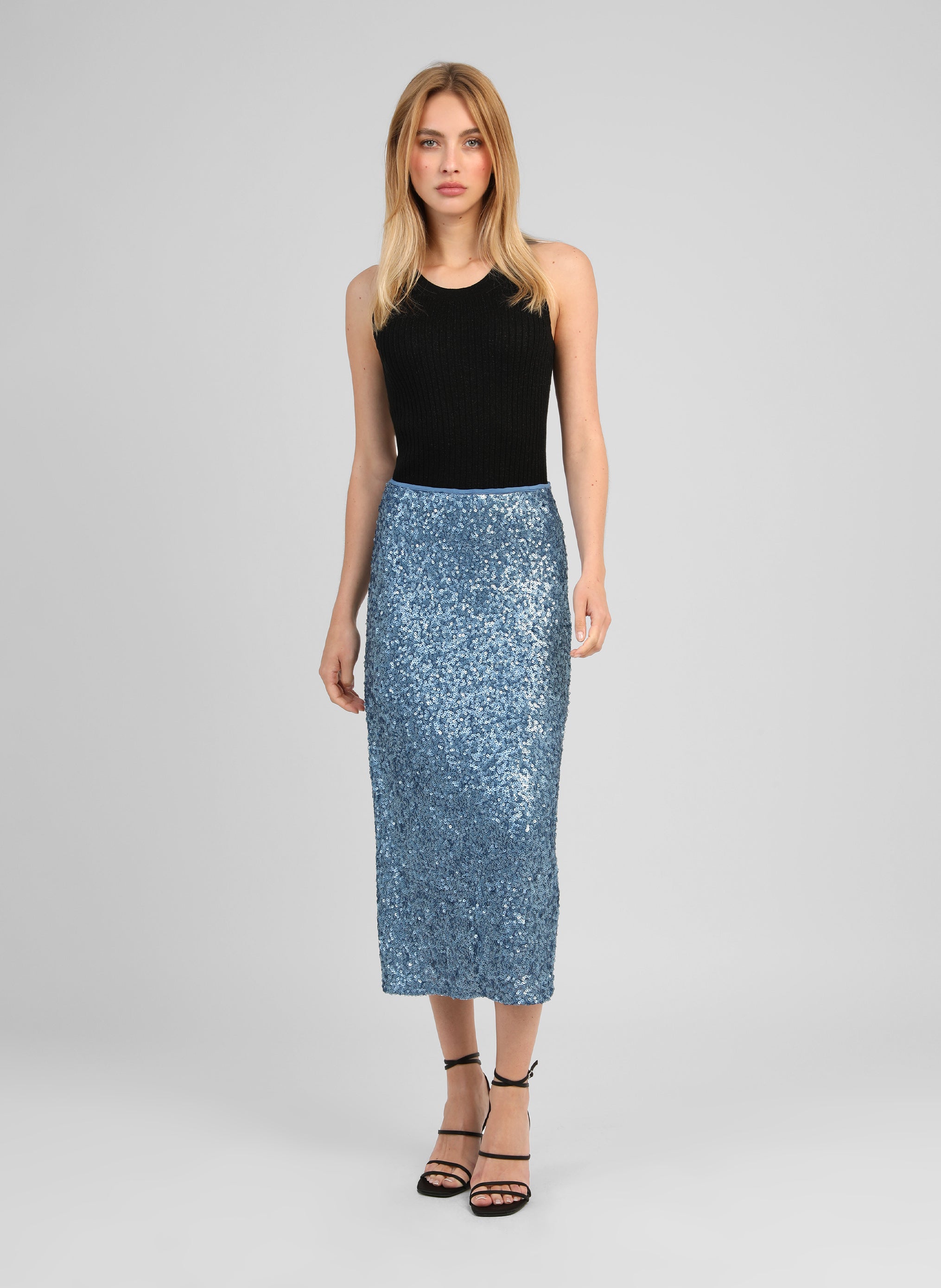 JUPE MIDI JURYFALA indigo
