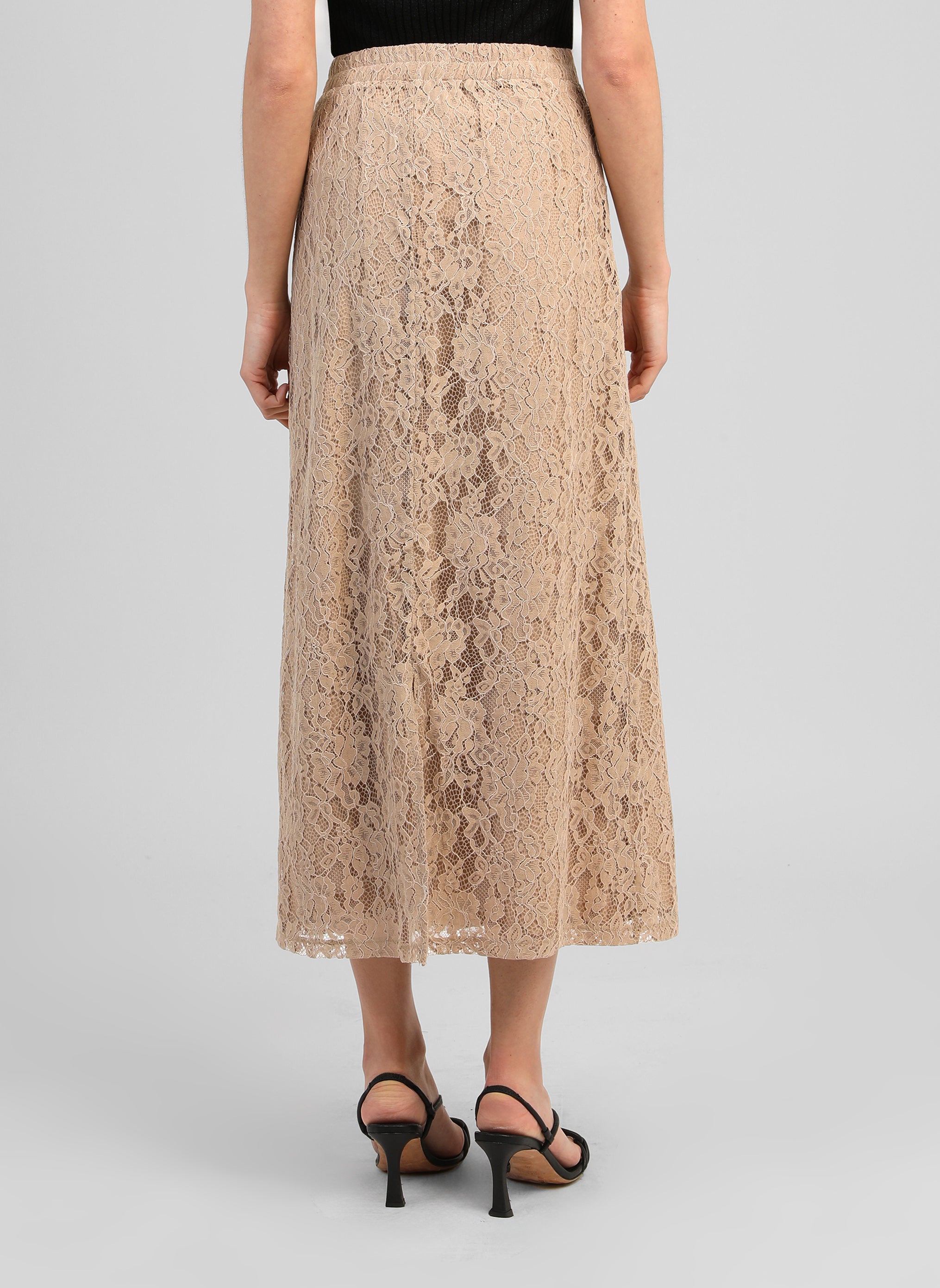 JUPE MIDI JUVYNA beige