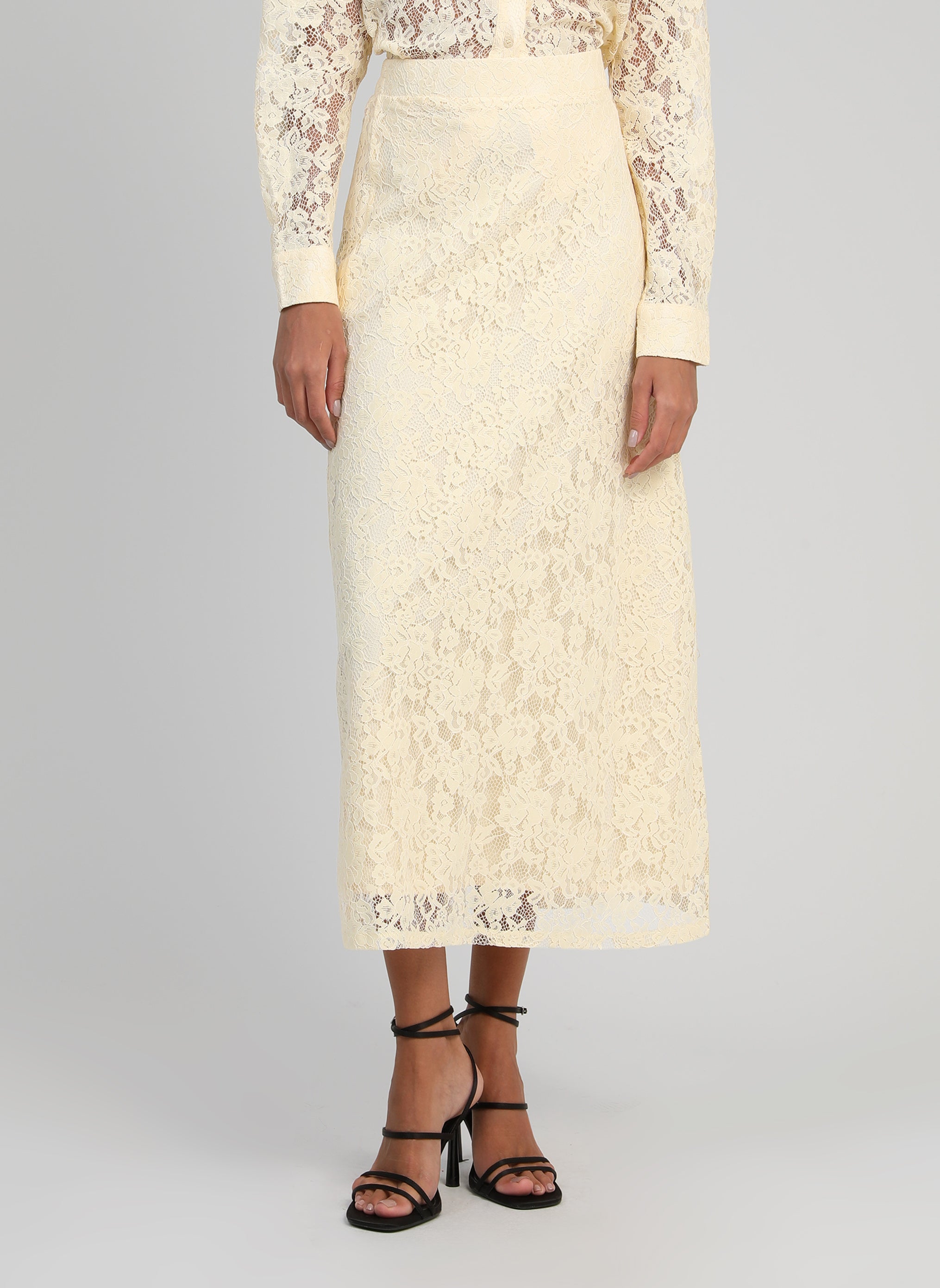 JUPE LONGUE JUVYNA ecru