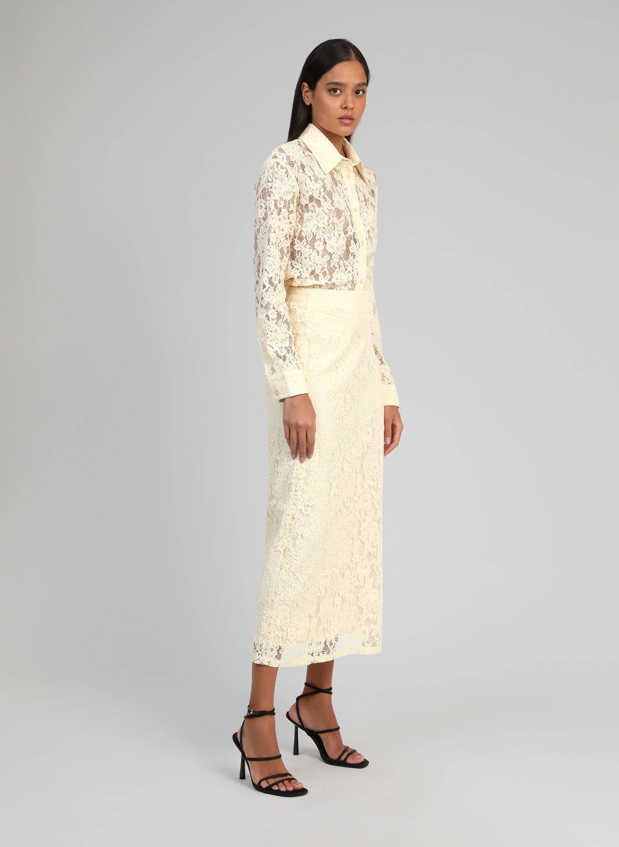 JUPE LONGUE JUVYNA ecru