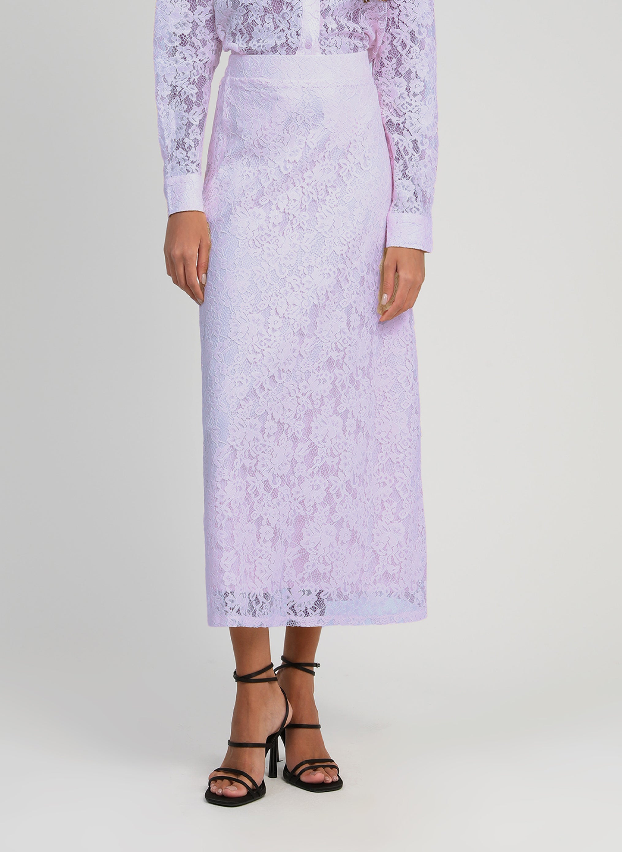 JUPE MIDI JUVYNA parme