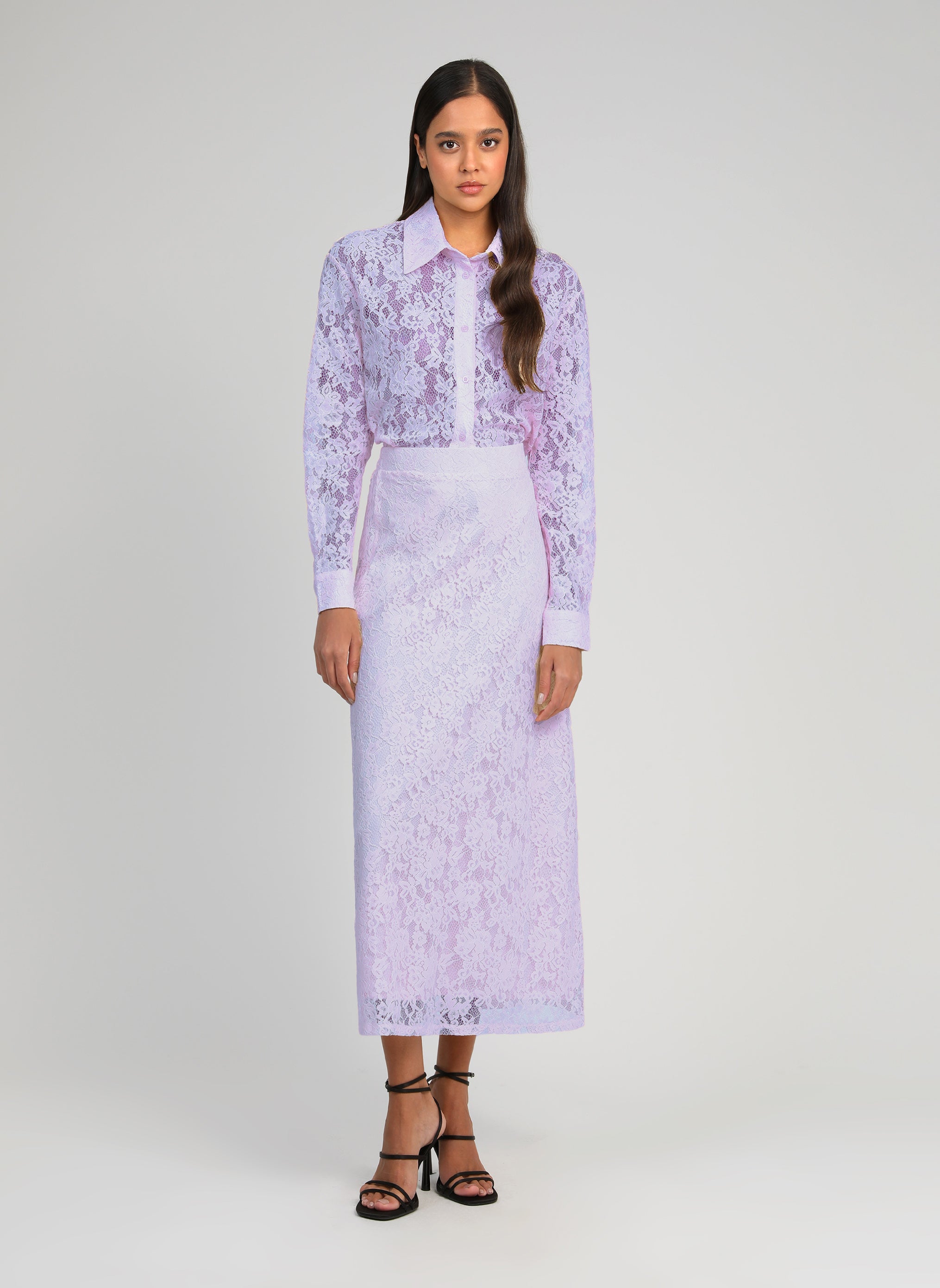 JUPE MIDI JUVYNA parme