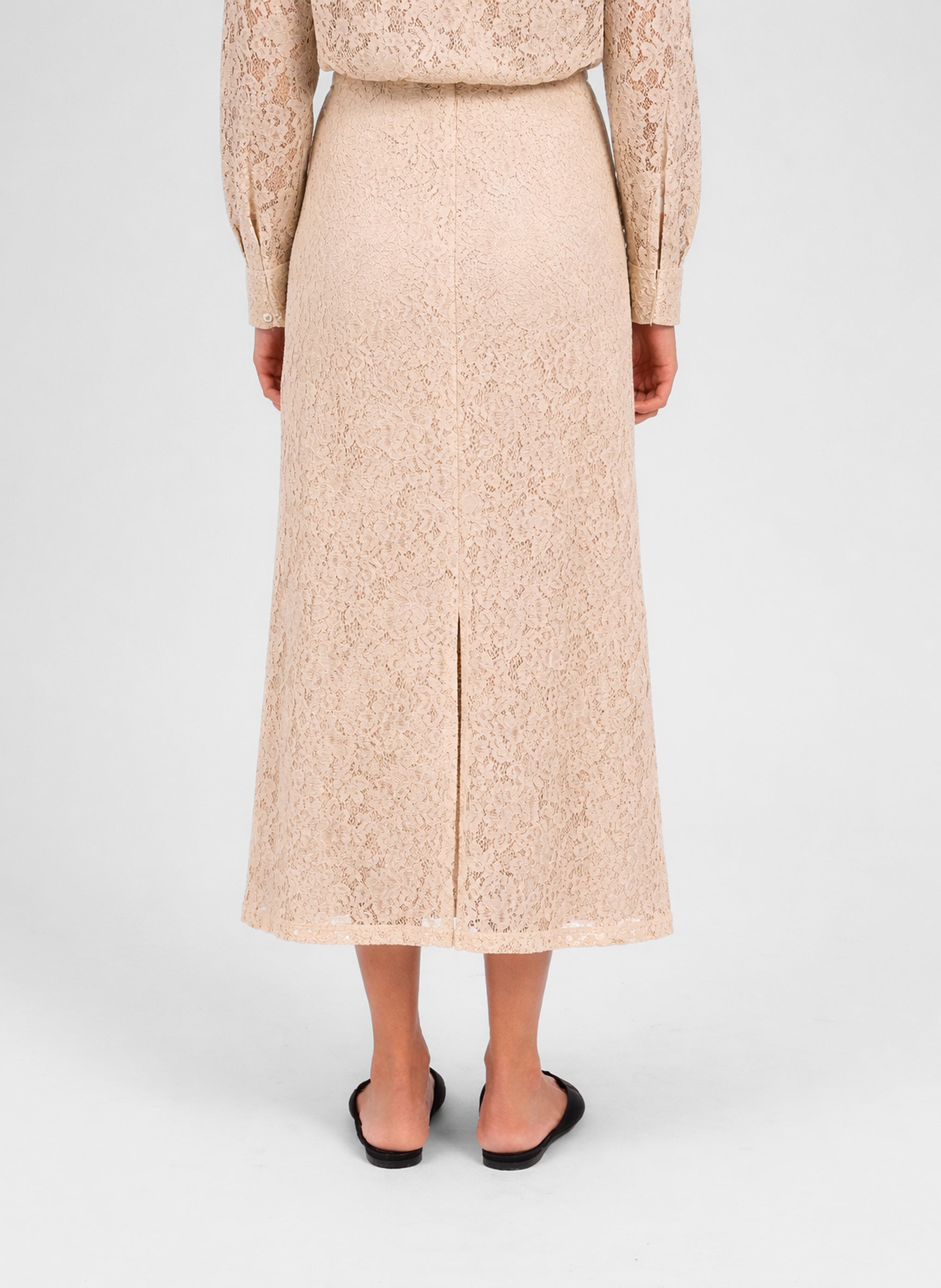 JUPE MIDI JUVYNA beige