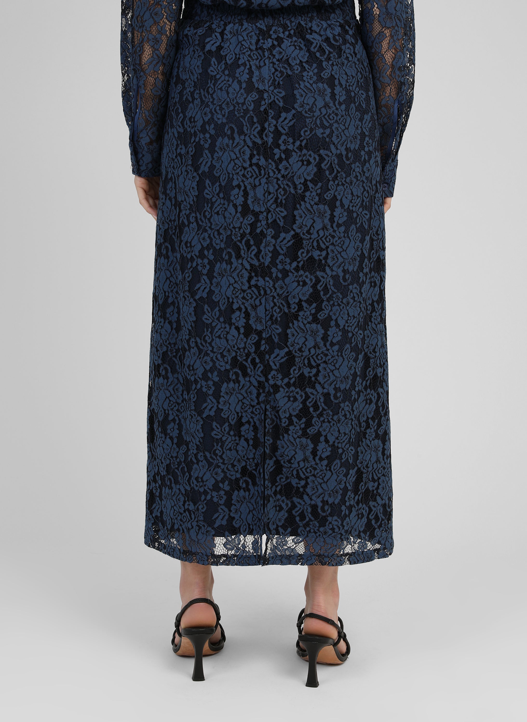 JUPE MIDI JUVYNA marine