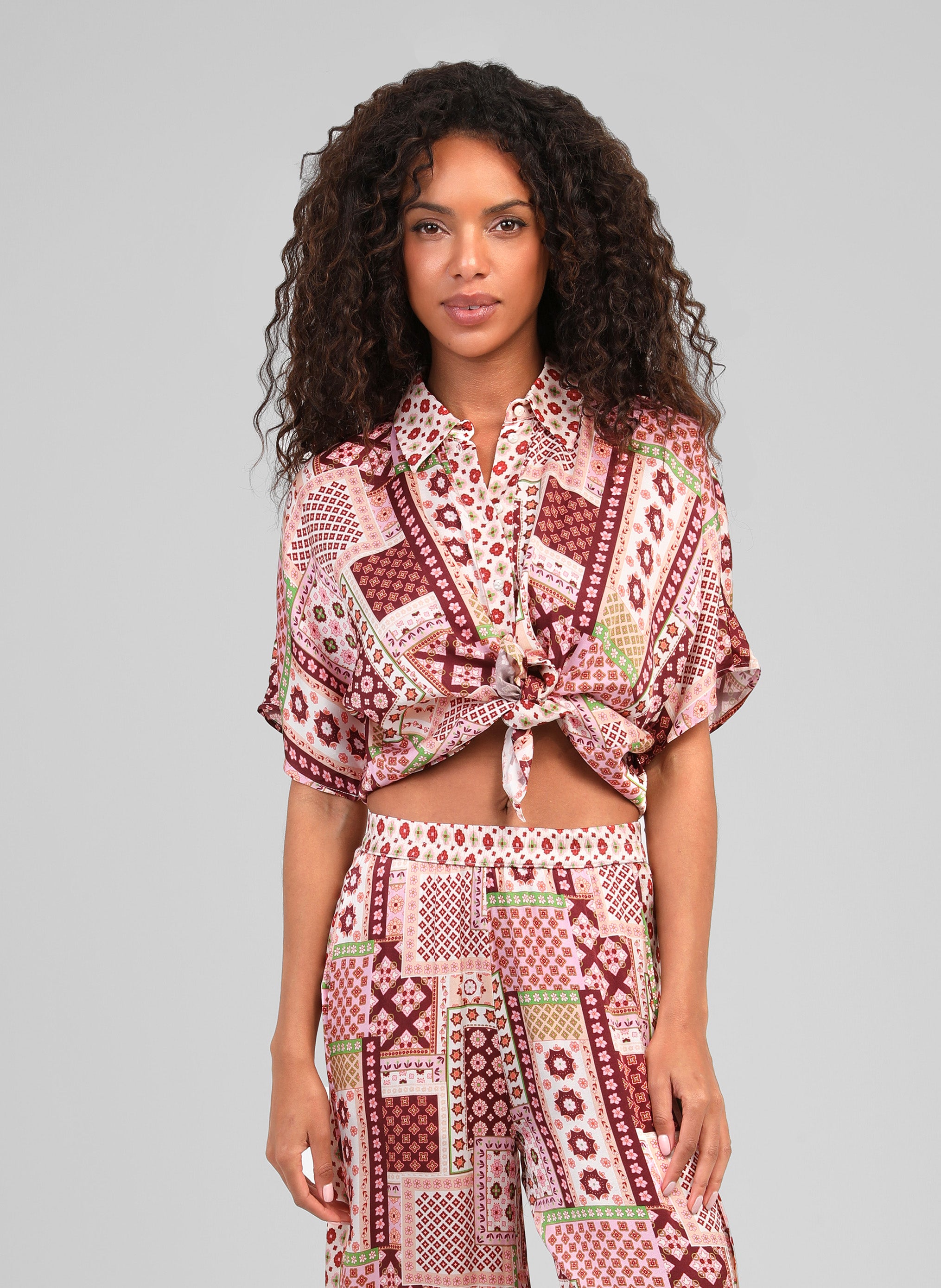 CHEMISE KAILA patchila bordeaux