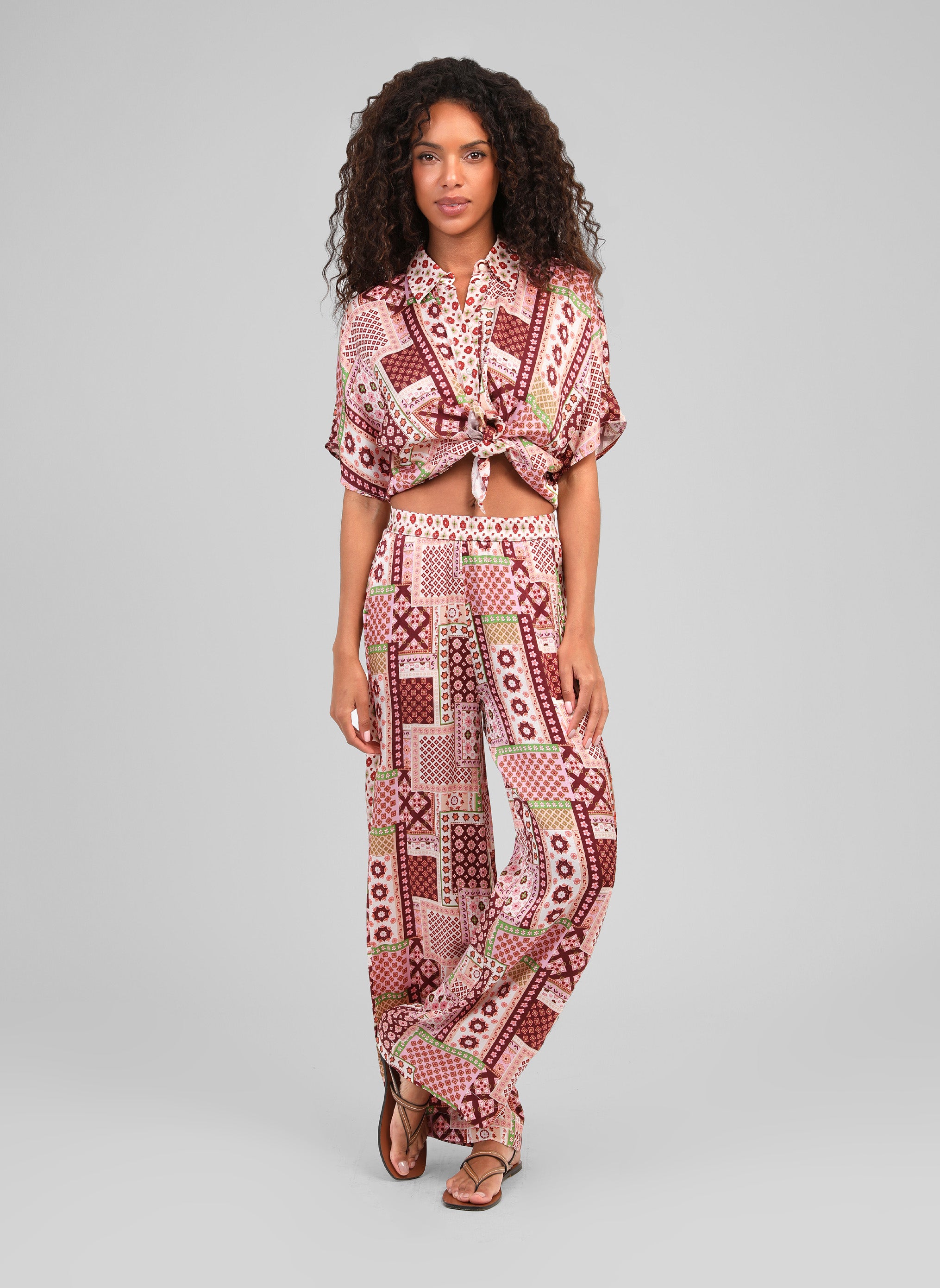 CHEMISE KAILA patchila bordeaux