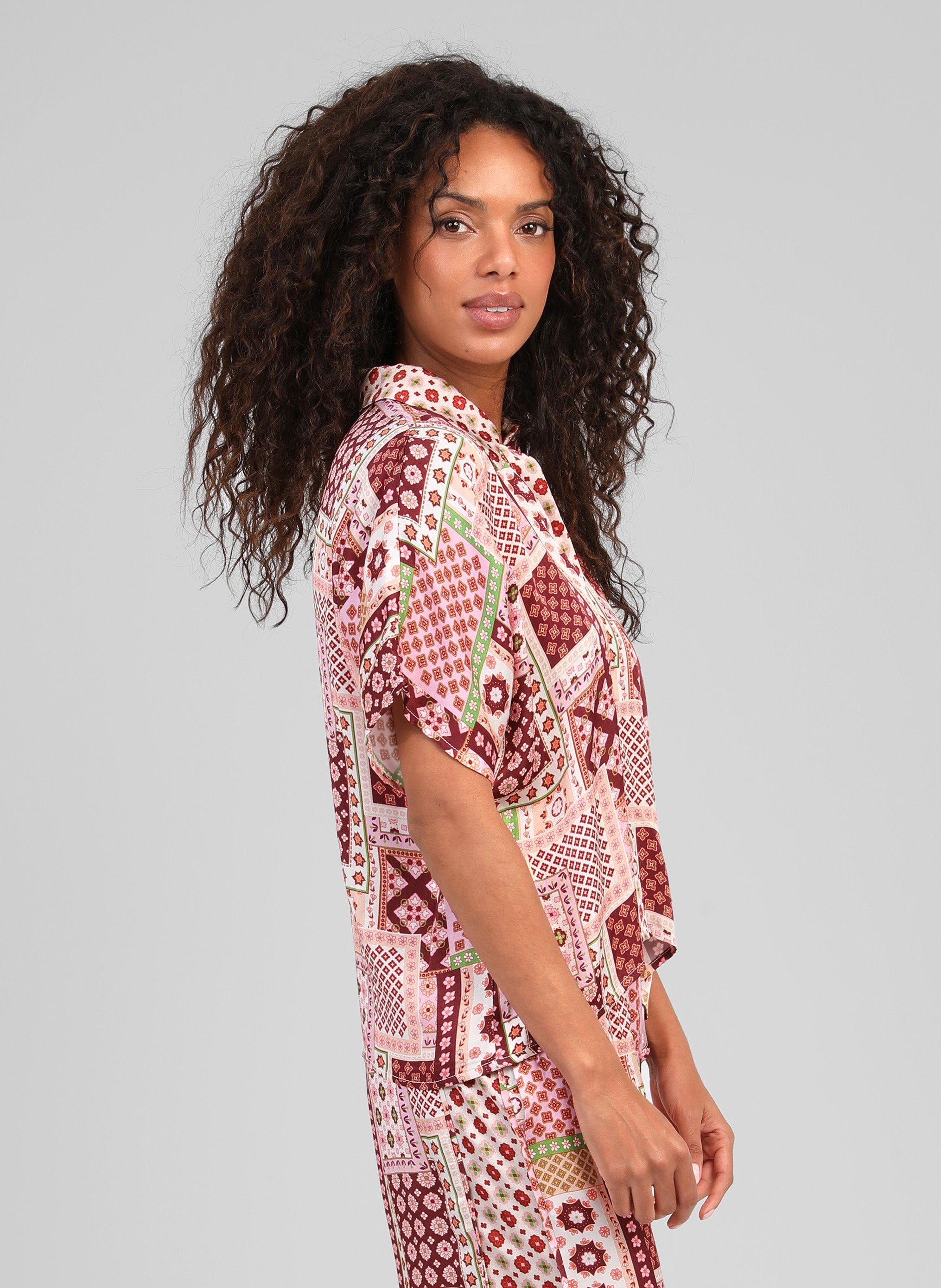 CHEMISE KAILA patchila bordeaux