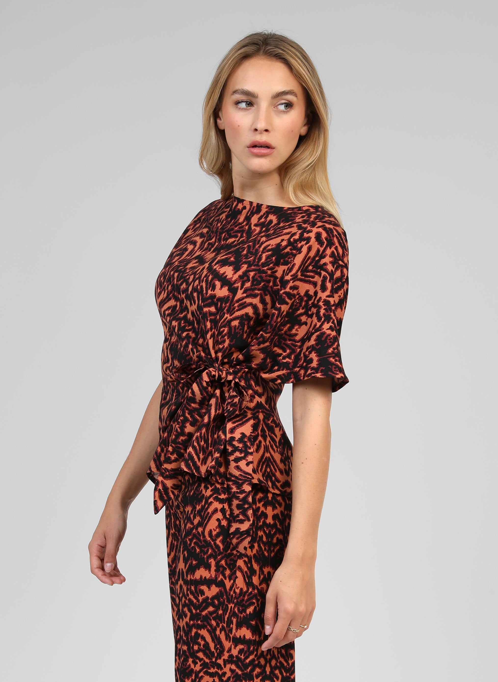 BLOUSE KEOLY graphie bordeaux