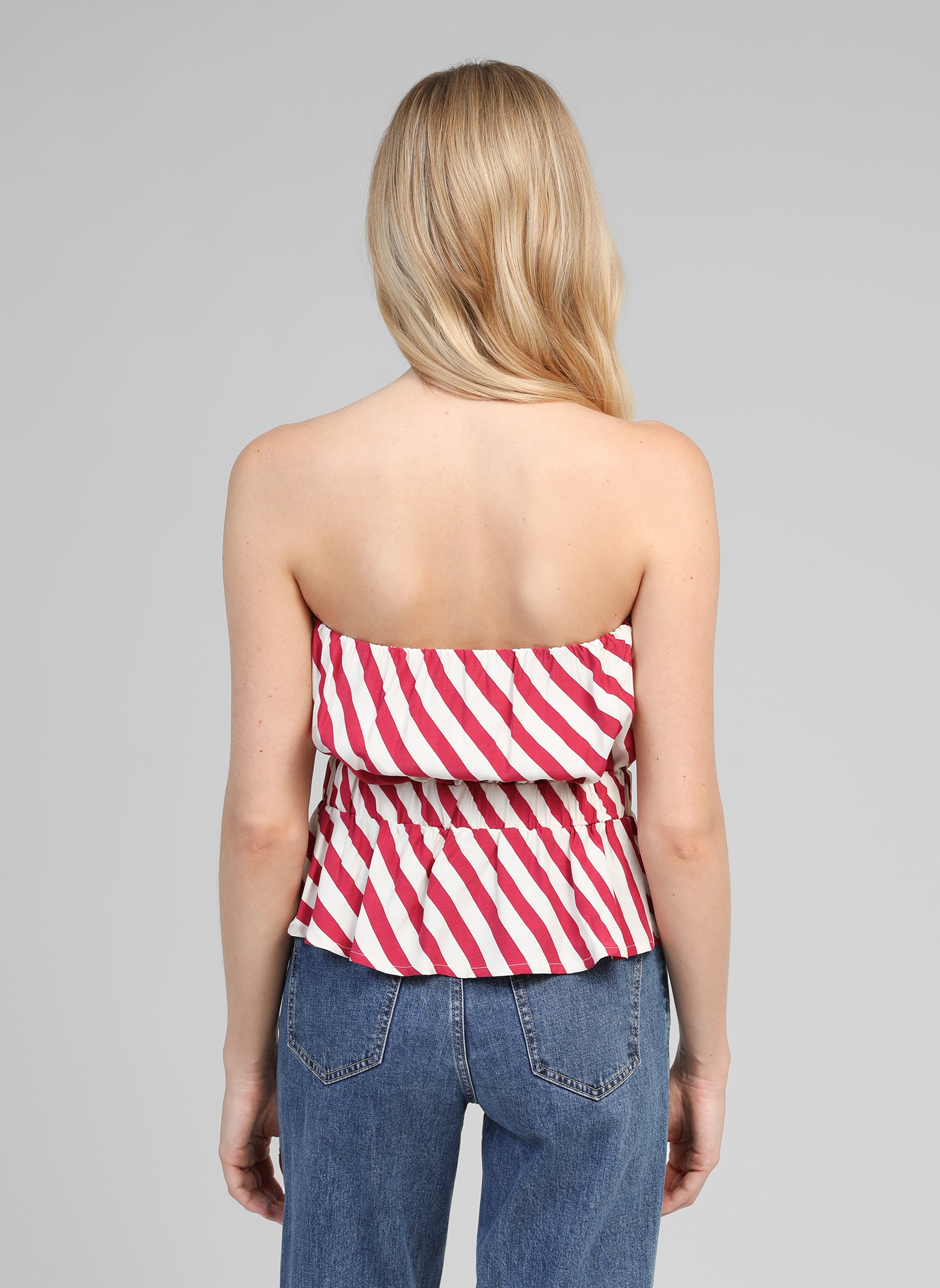 KITRY stipe frambuesa DEBARDEUR