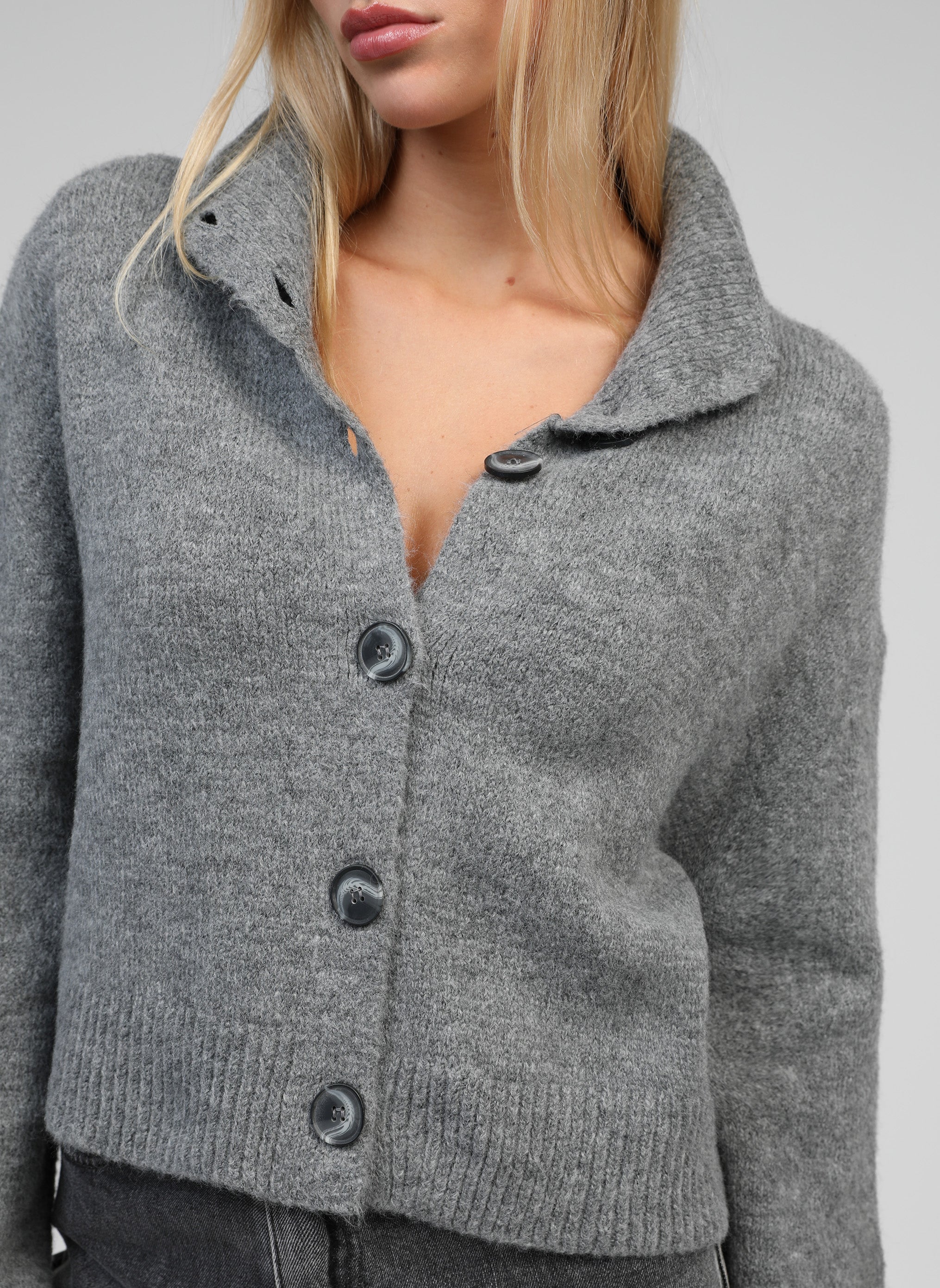 GILET LAKEYLA mottled grey