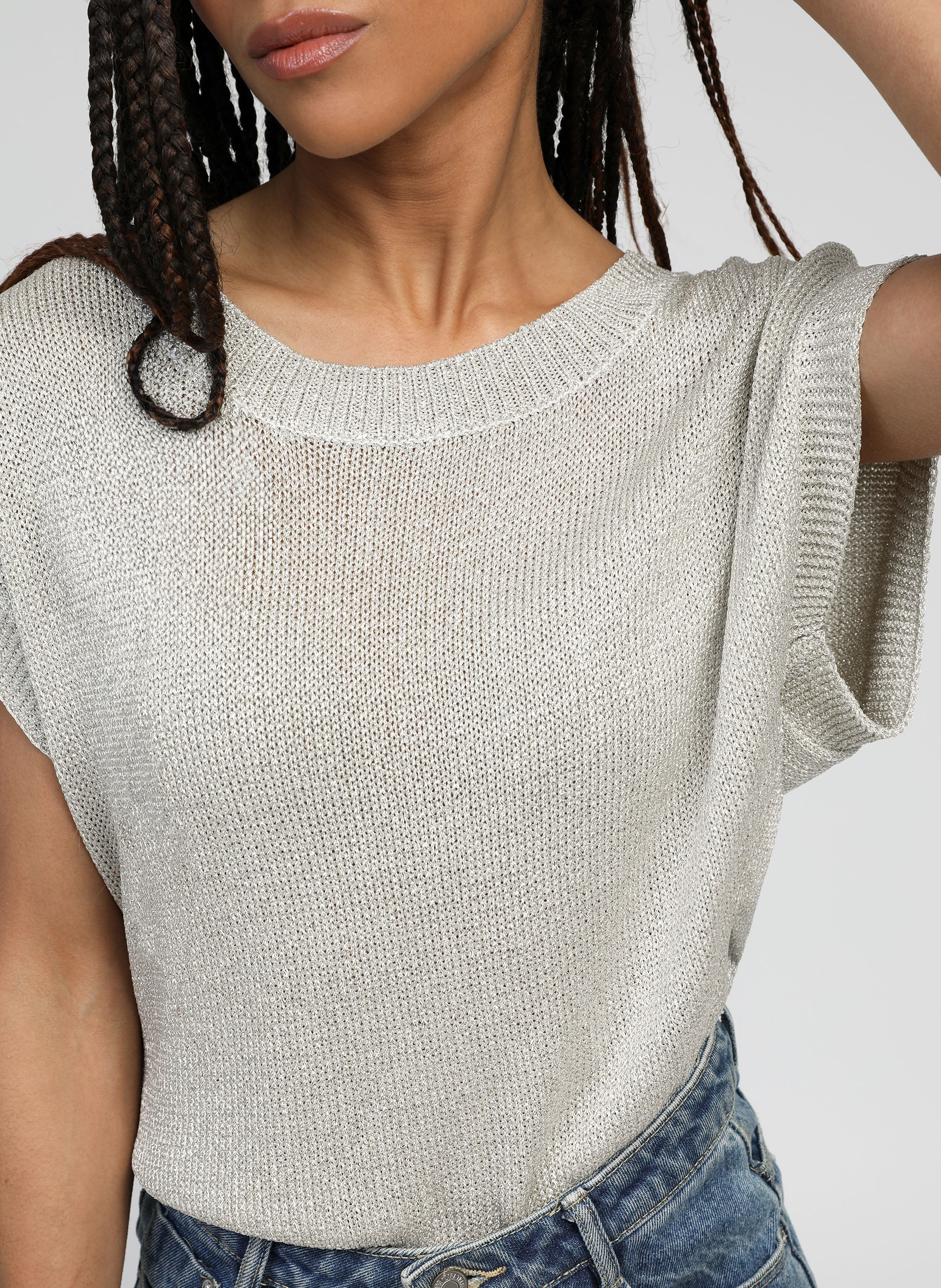 PULL LAMELBA or blanc