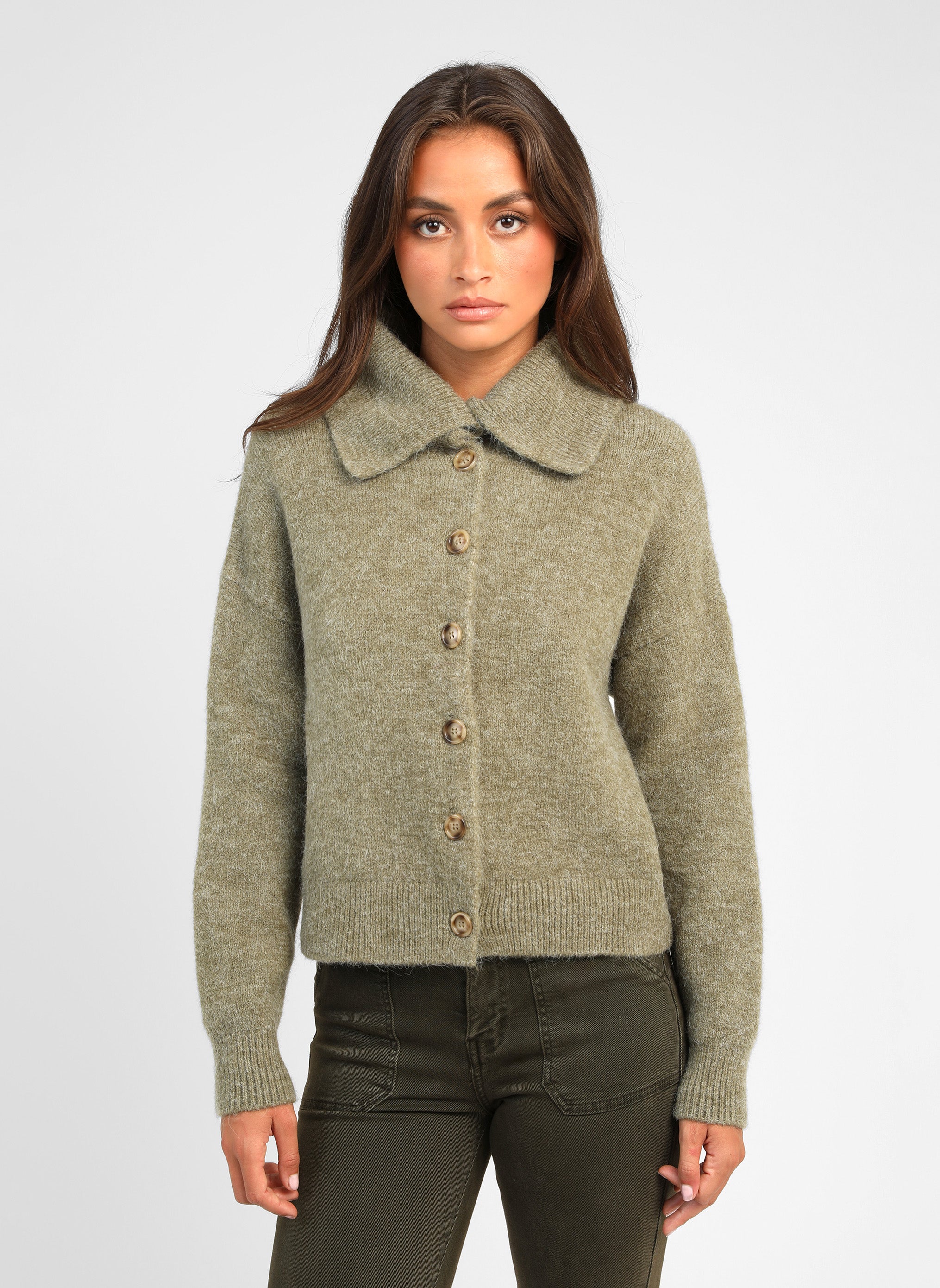 GILET LANTONY matcha