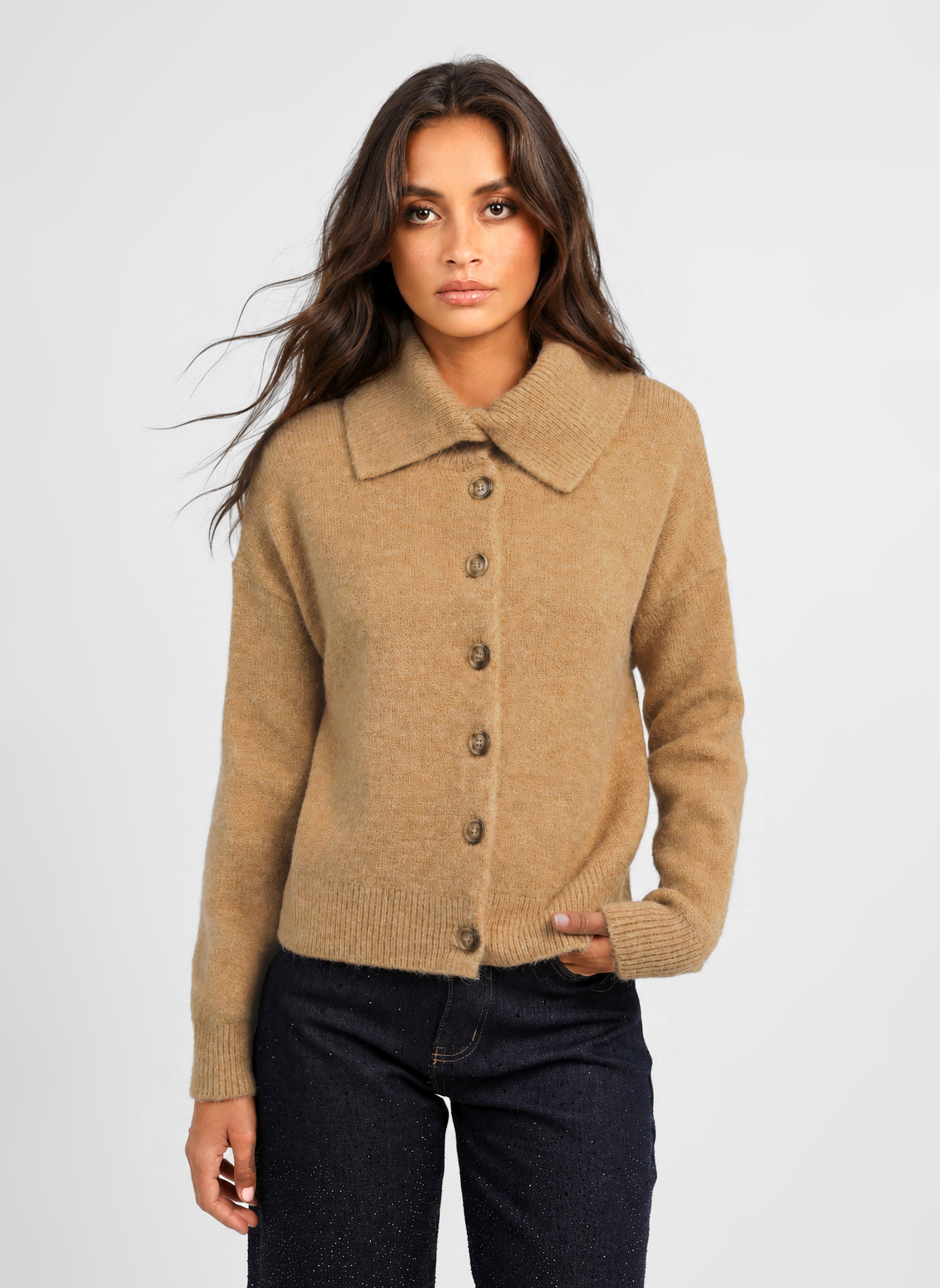 GILET LANTONY biscuit