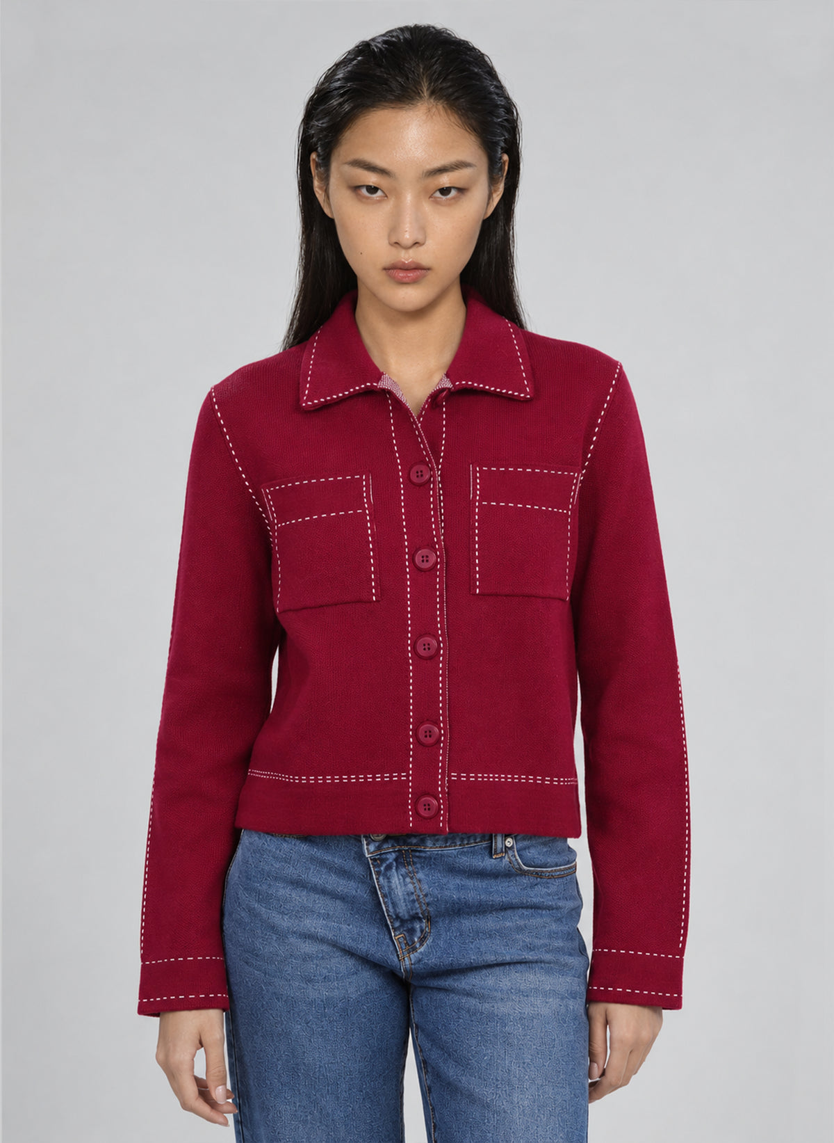 GILET LECLINT bordeaux