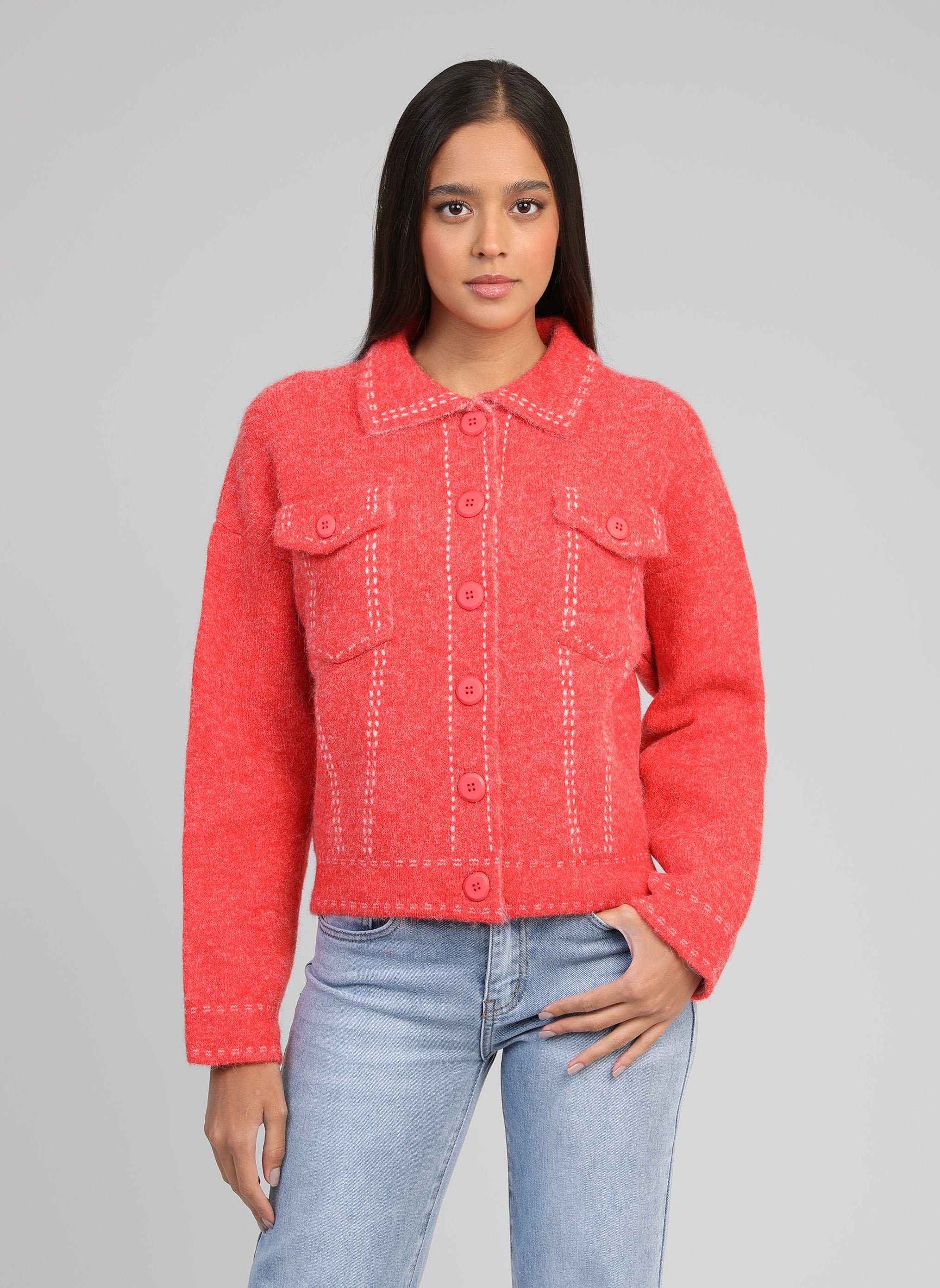 GILET LECODY coquelicot