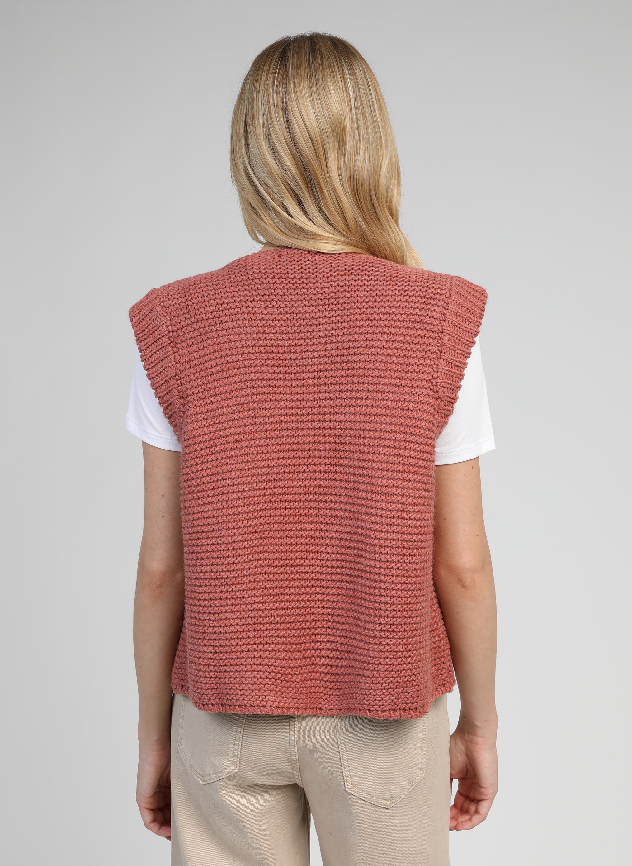 CARDIGAN SANS MANCHE LEGRINGOU blush