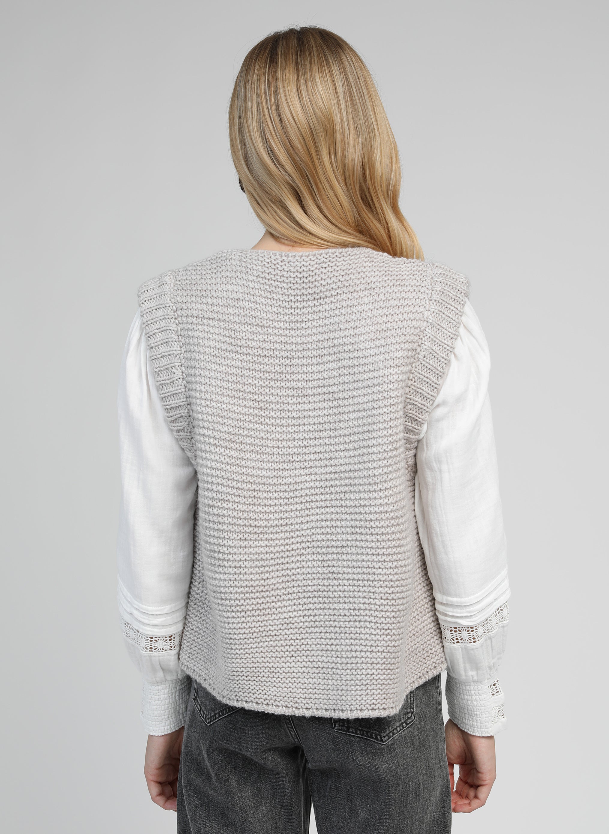 CARDIGAN SANS MANCHE LEGRINGOU lin