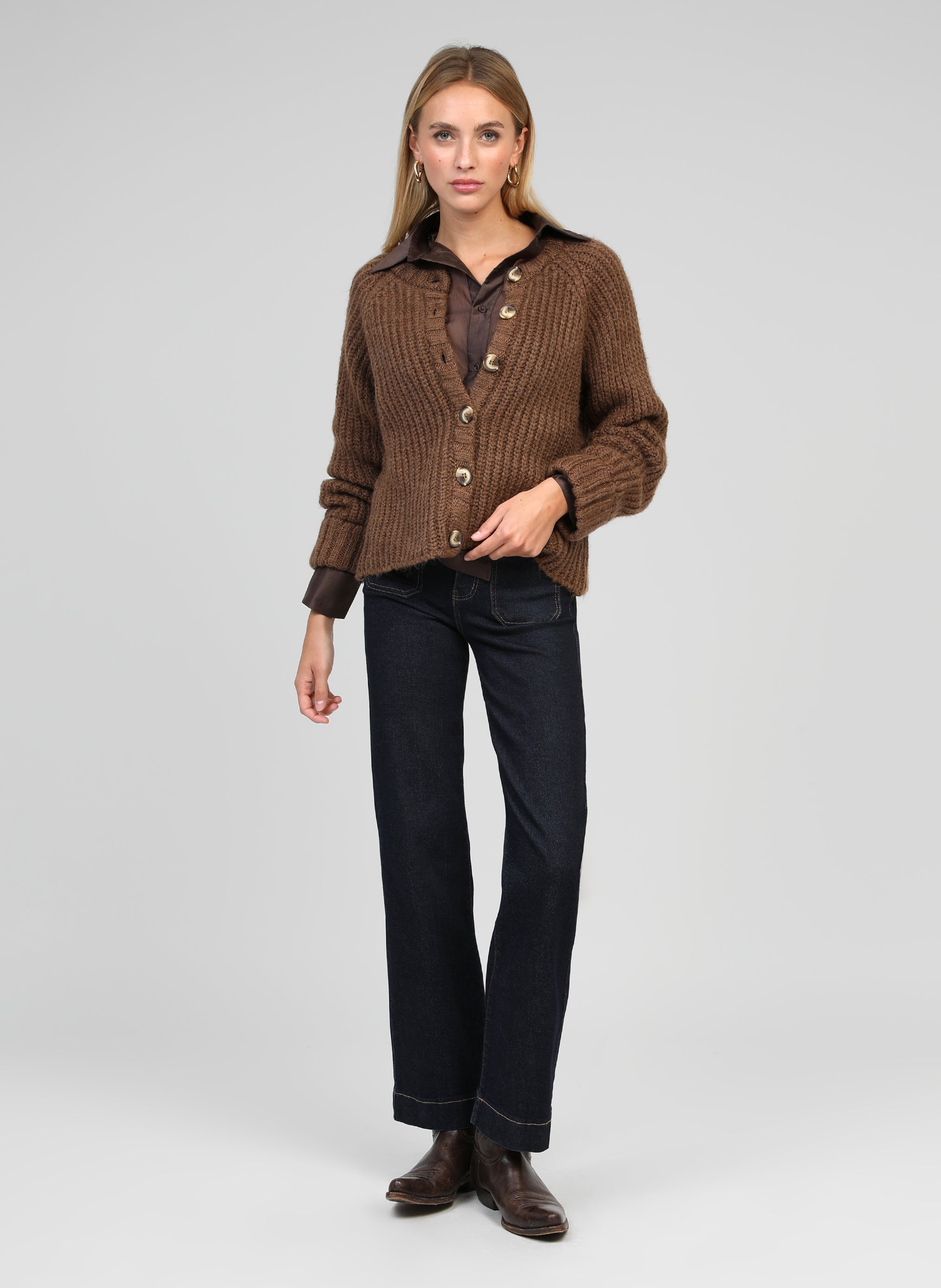 LESASHA GILET ice brown