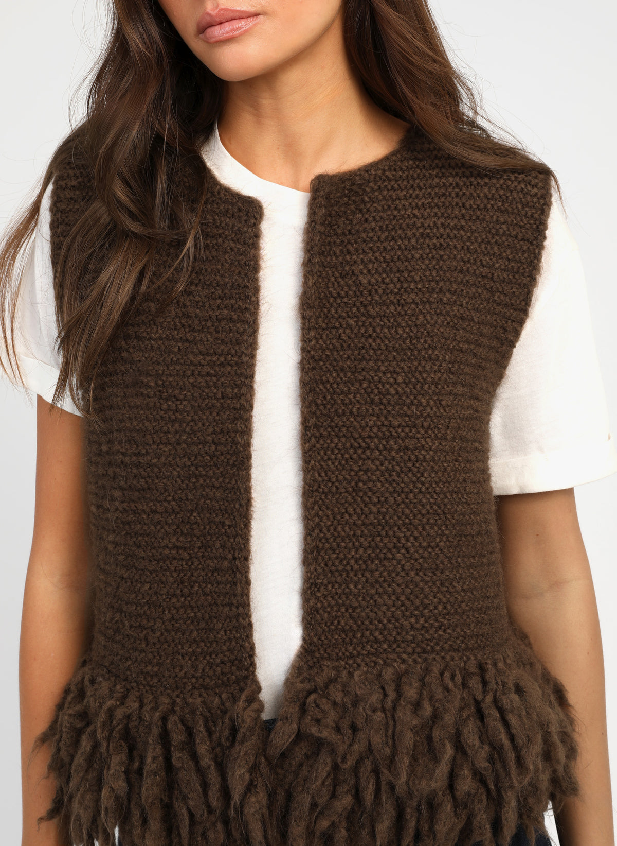 GILET LESHERPA marron