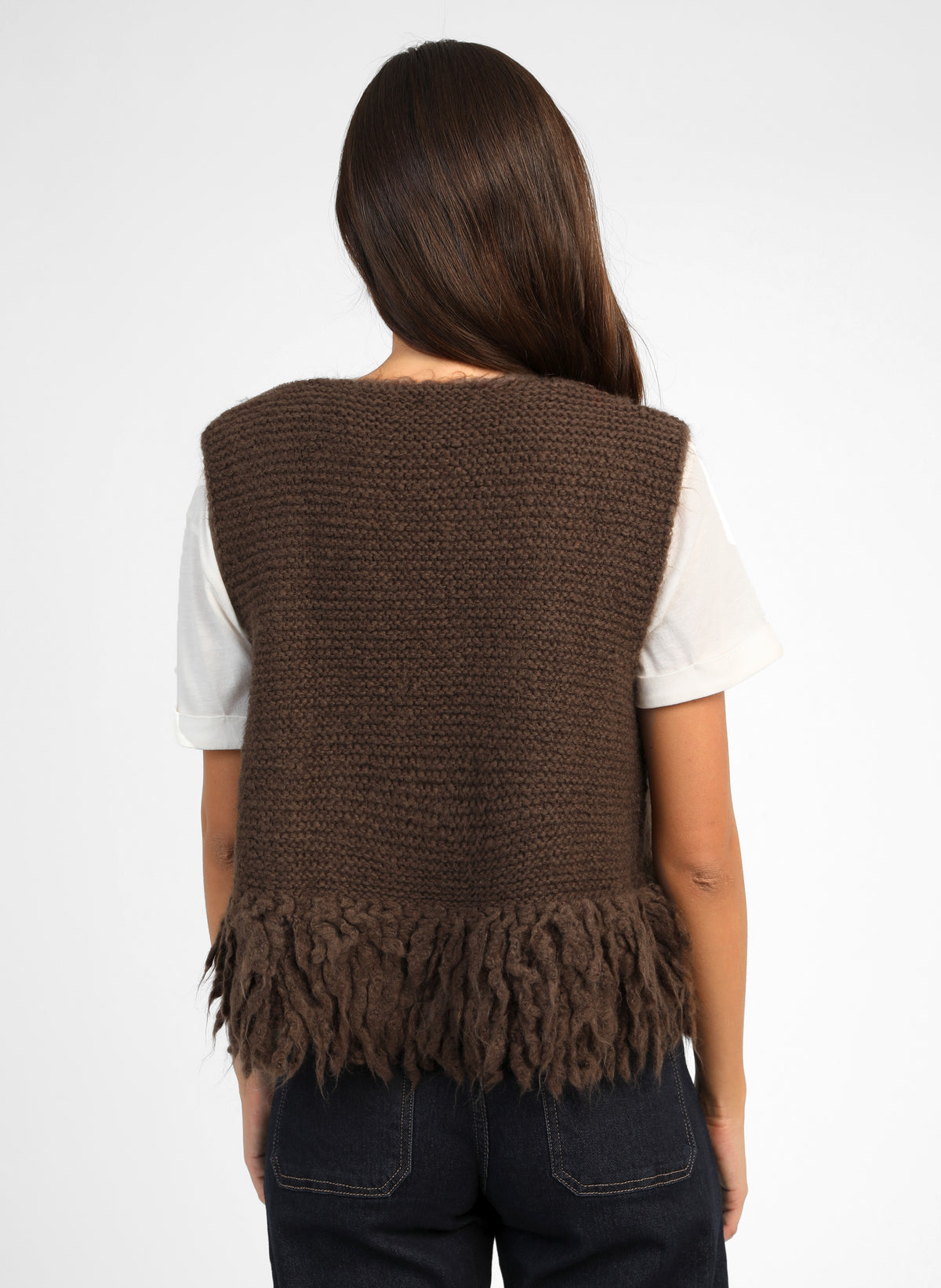 GILET LESHERPA marron