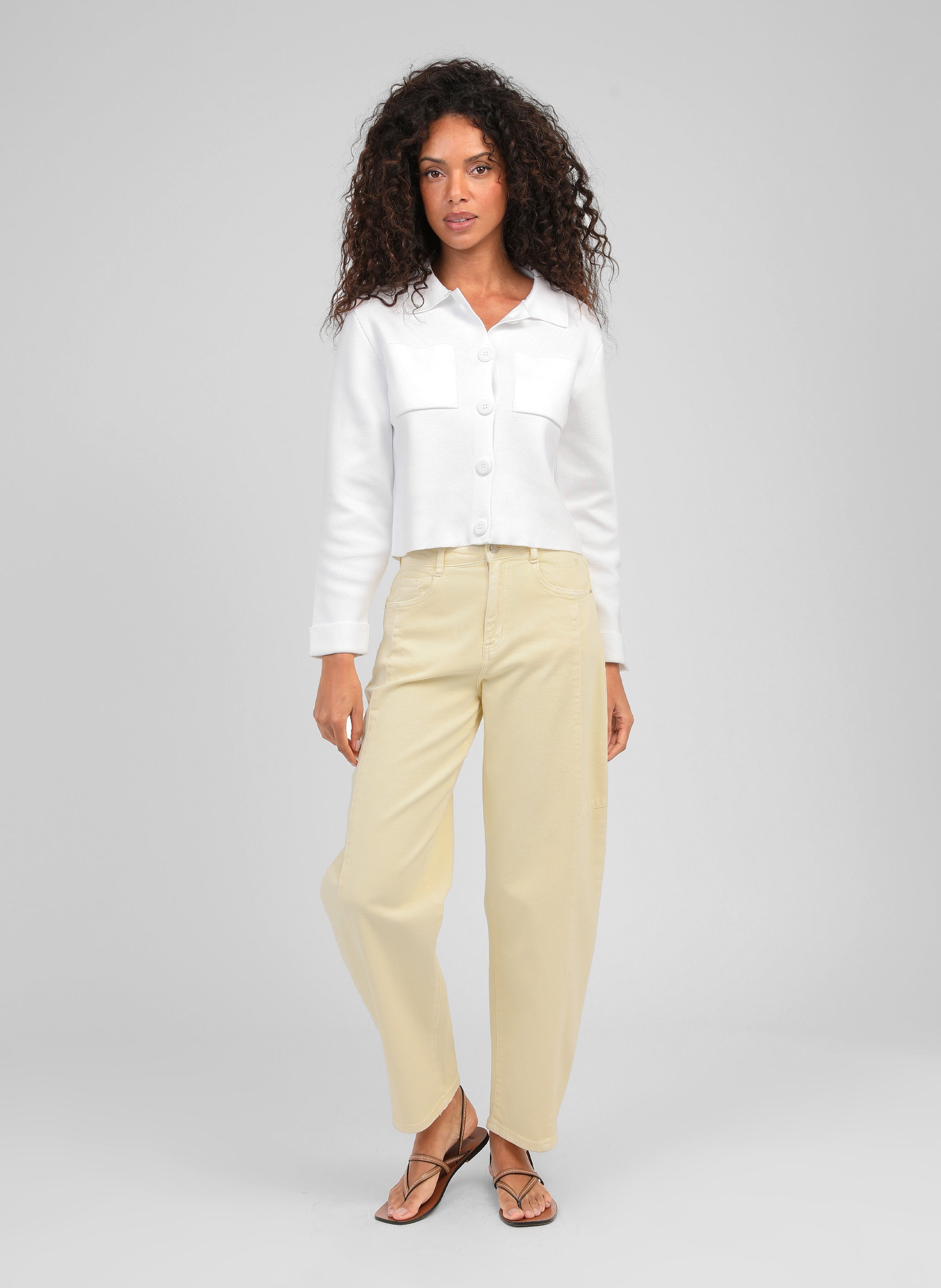 GILET LEVALIMANA blanc