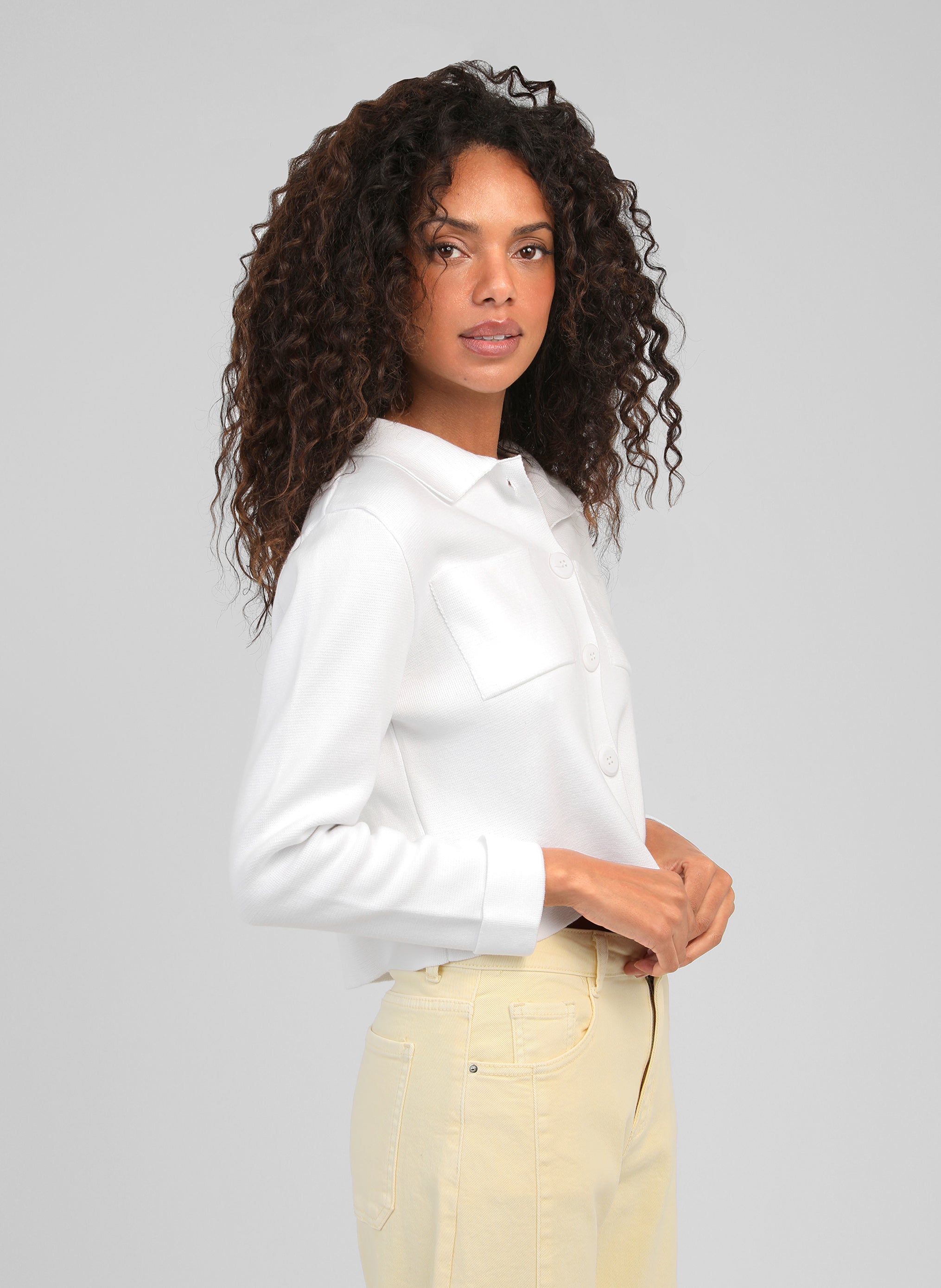 GILET LEVALIMANA blanc