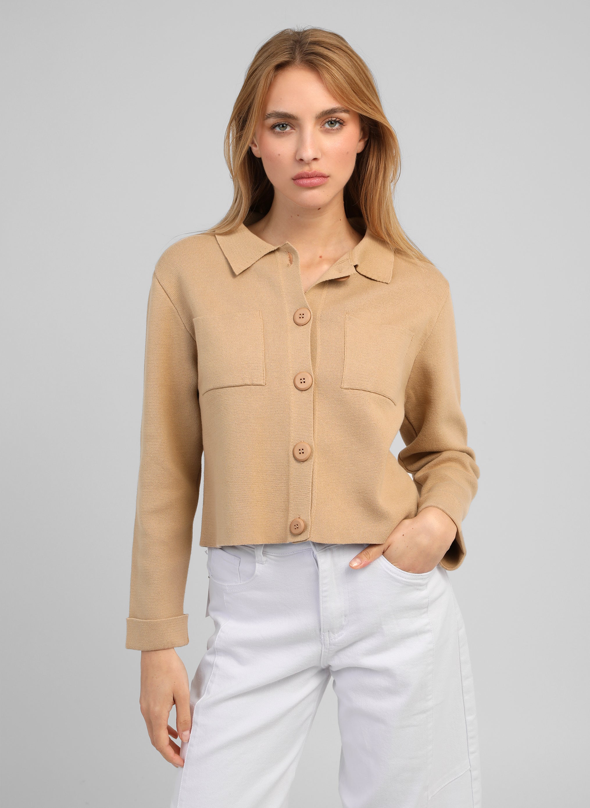 GILET LEVALIMANA camel