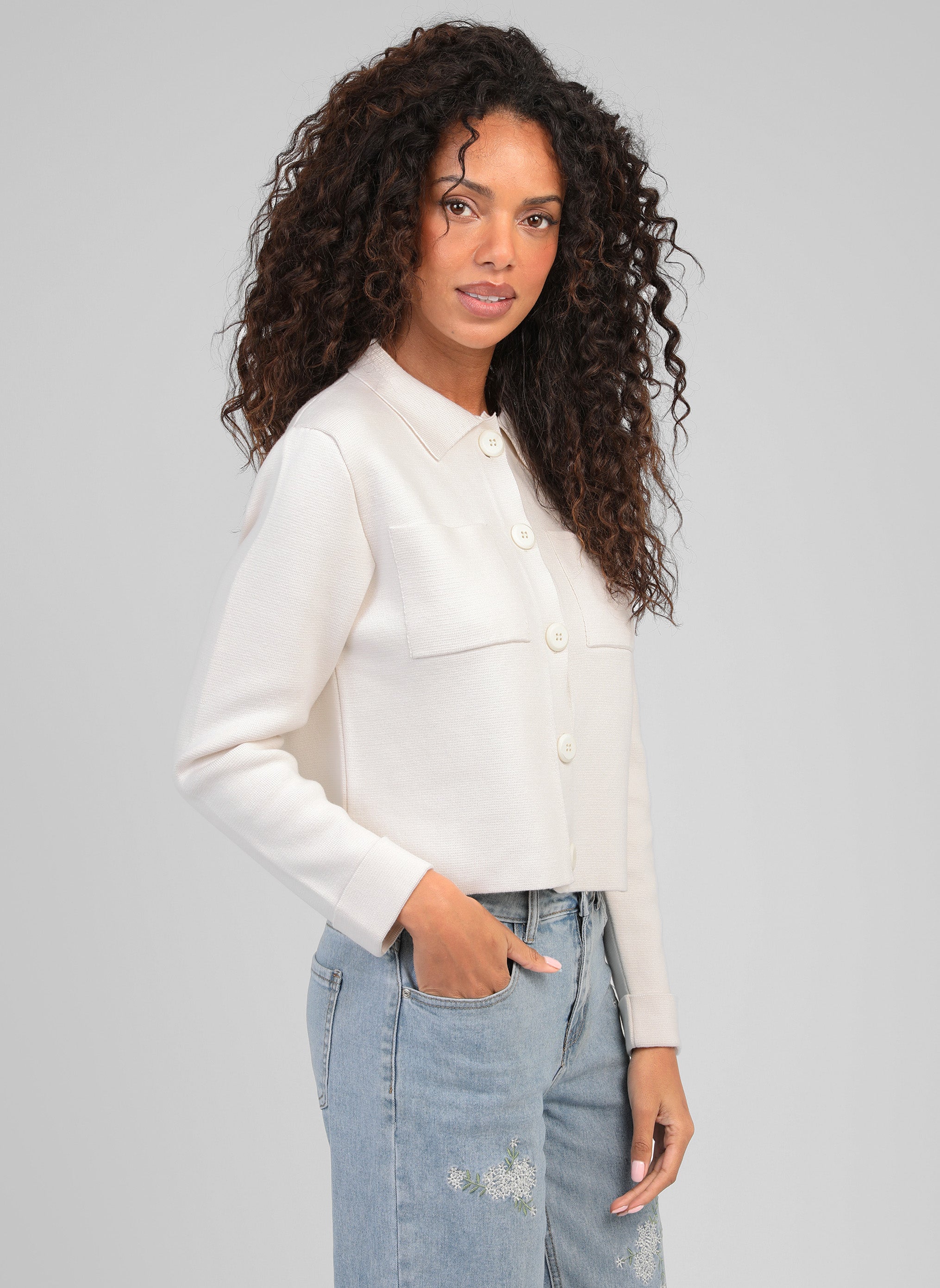 GILET LEVALIMANA ecru