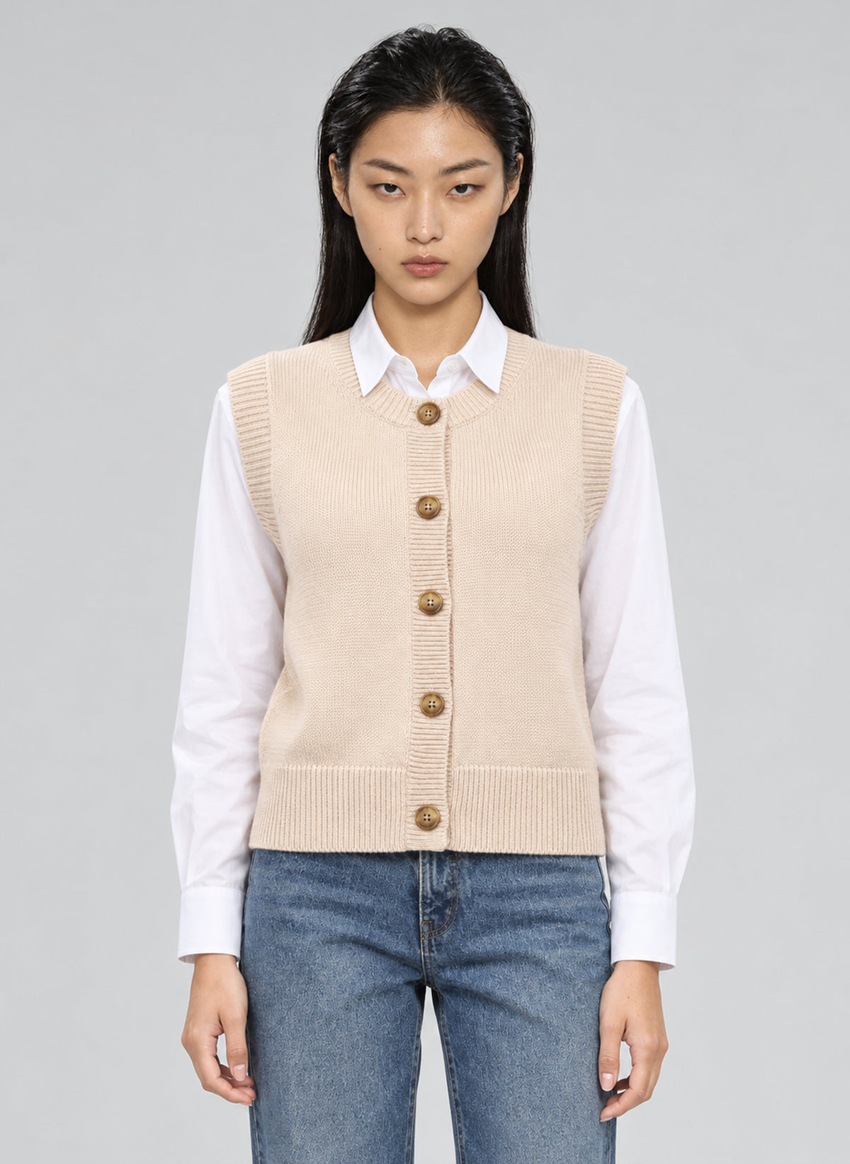 GILET LEVIONA ecru